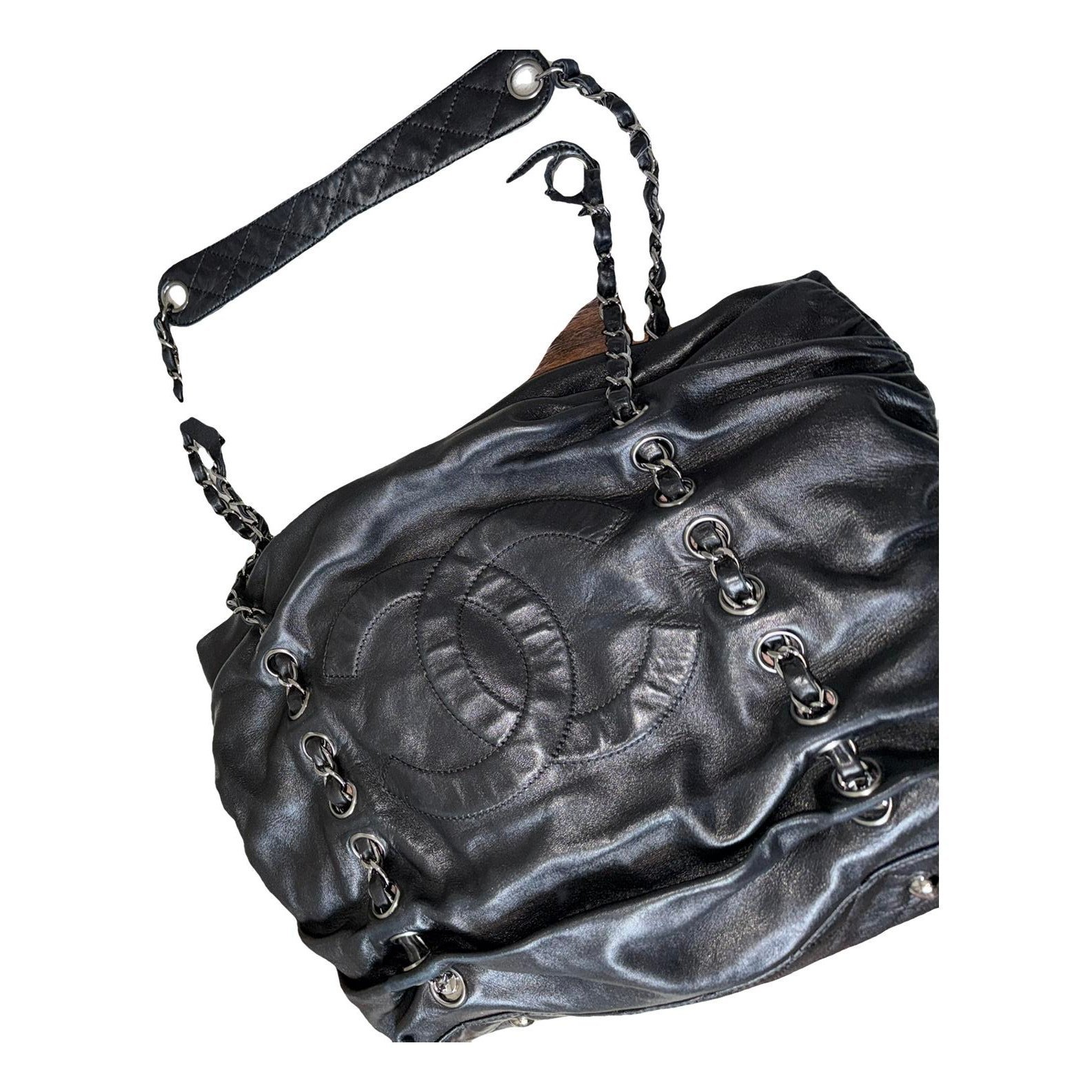 Classic CC Shopping leather tote