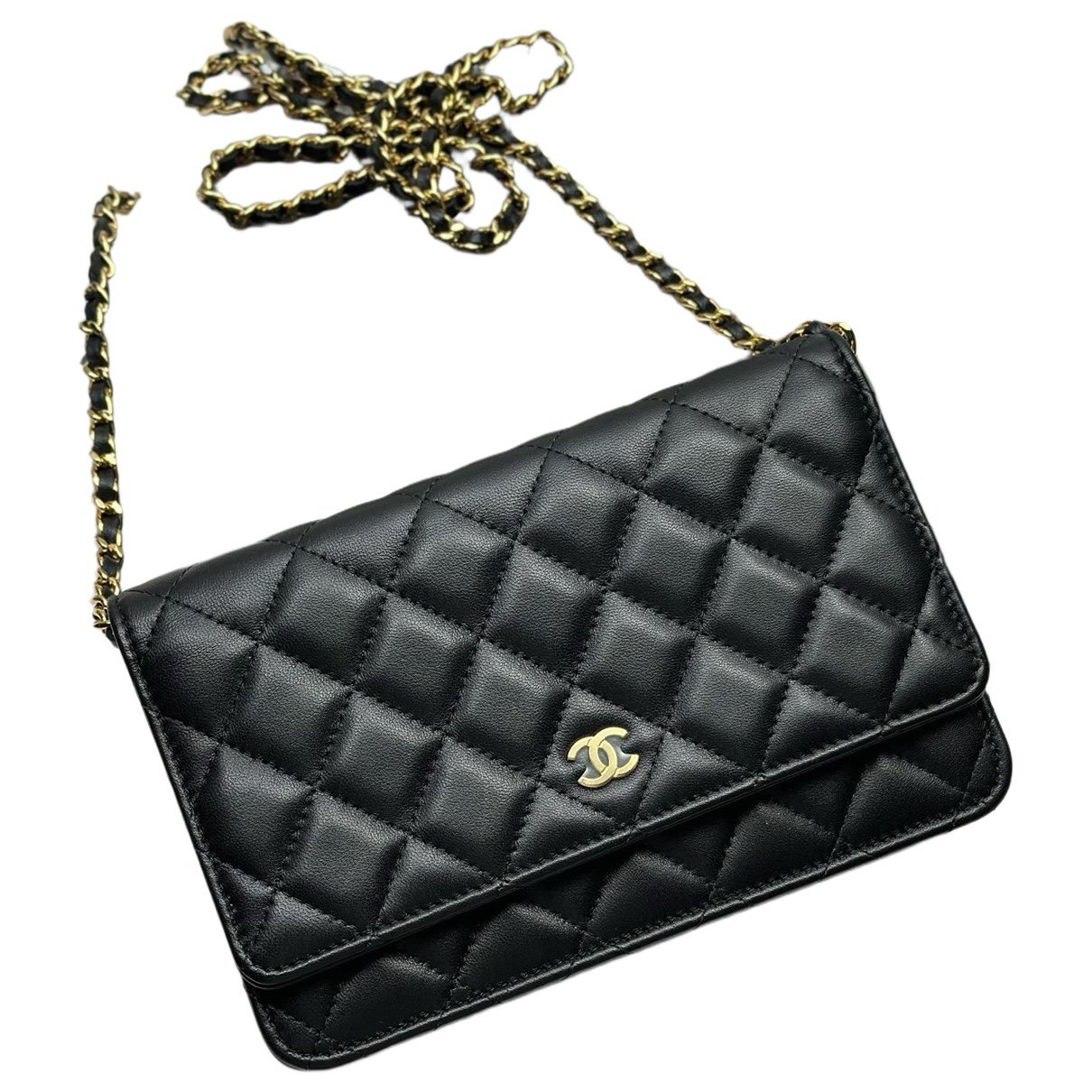 Wallet On Chain Timeless/Classique leather crossbody bag