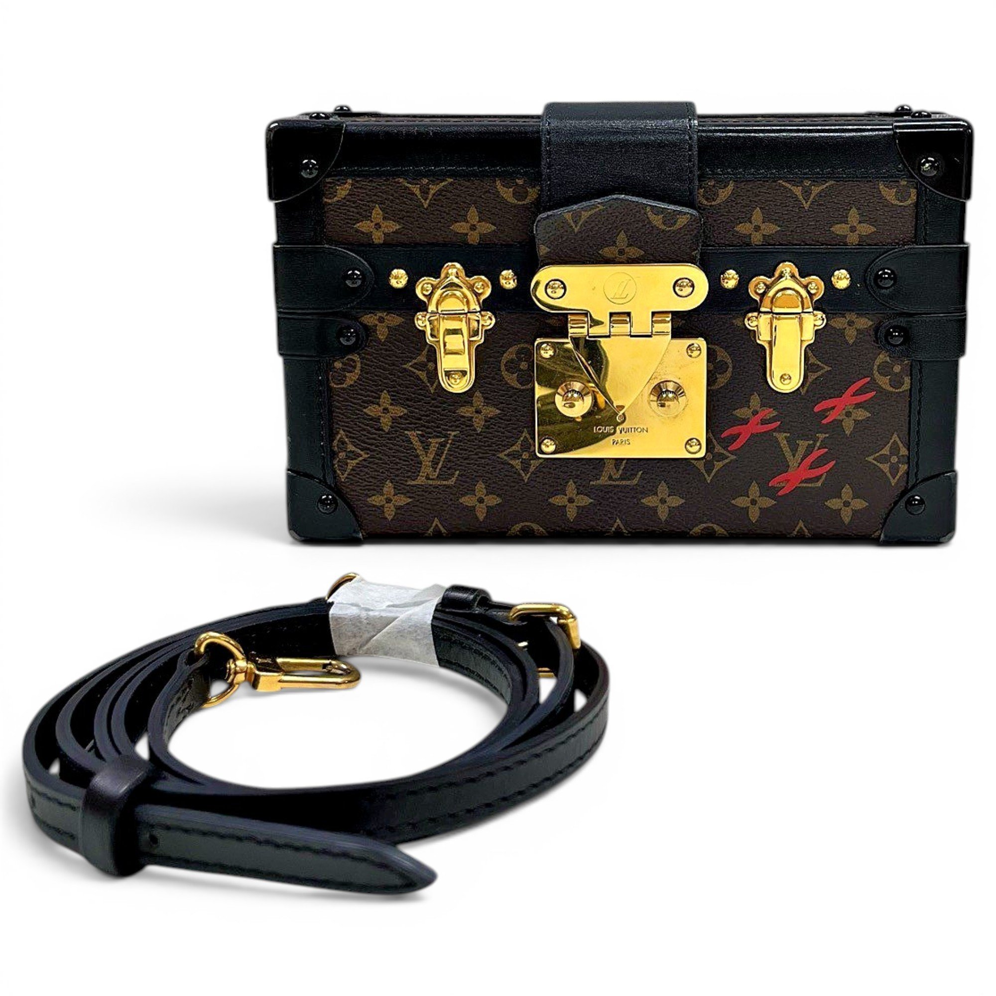 Petite Malle leather handbag