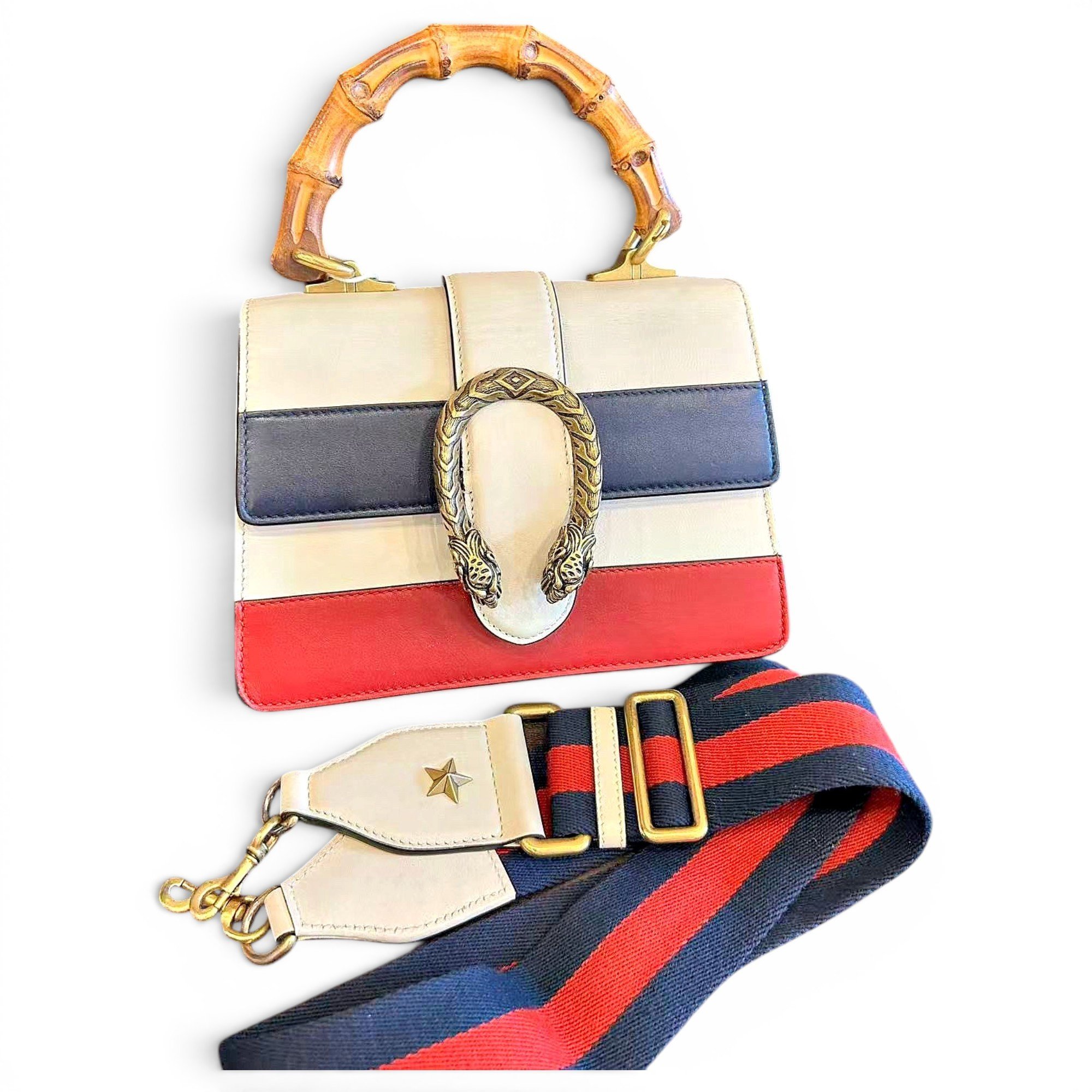 Dionysus Bamboo leather handbag