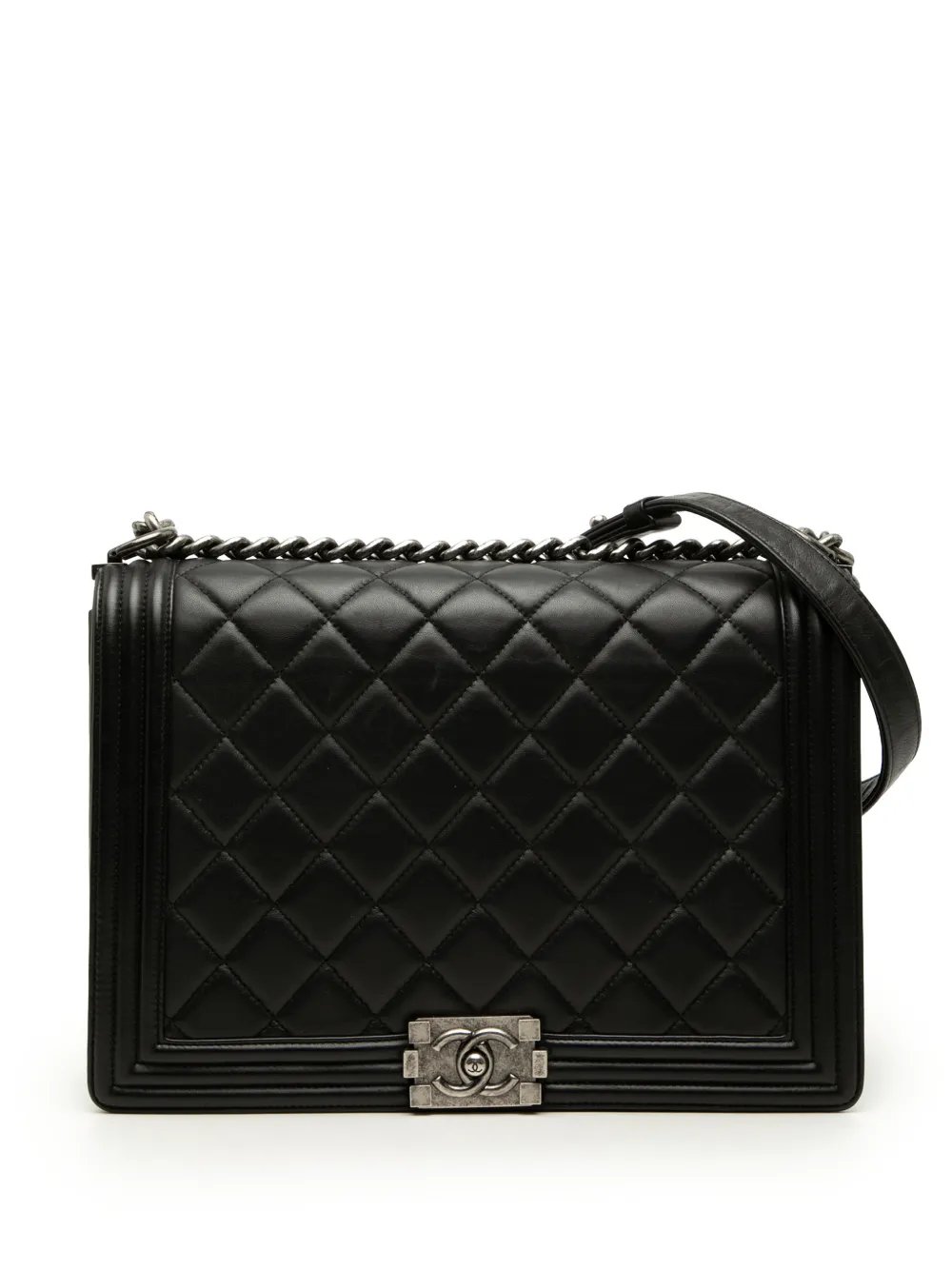 2014 Large Quilted Lambskin Boy Flap crossbody bag