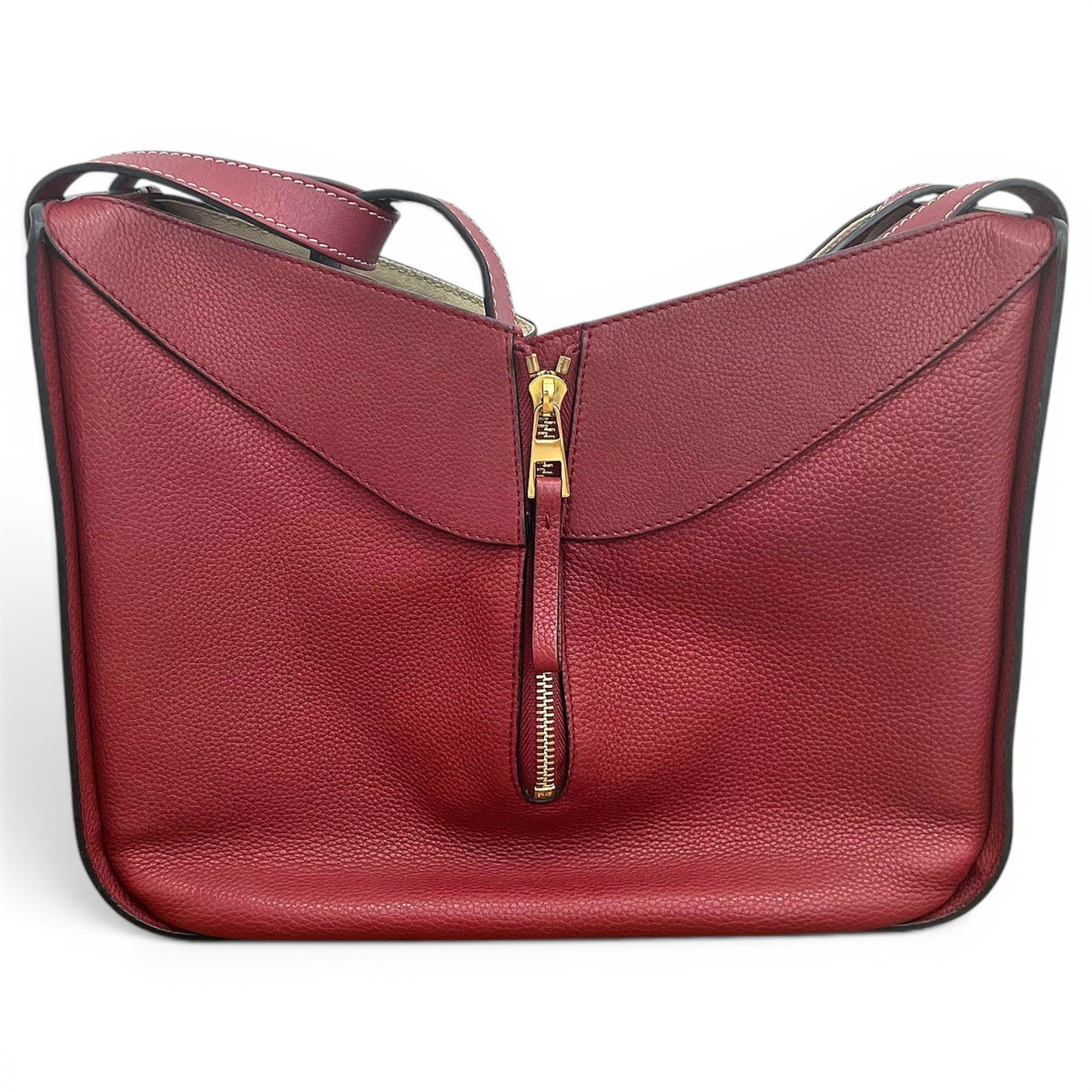 Hammock leather handbag