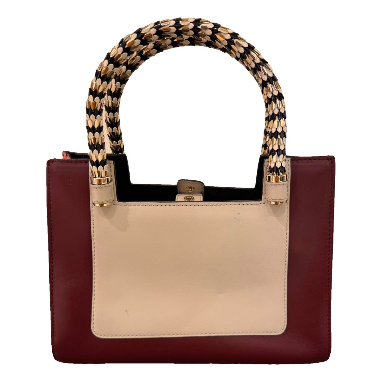 Serpenti leather handbag