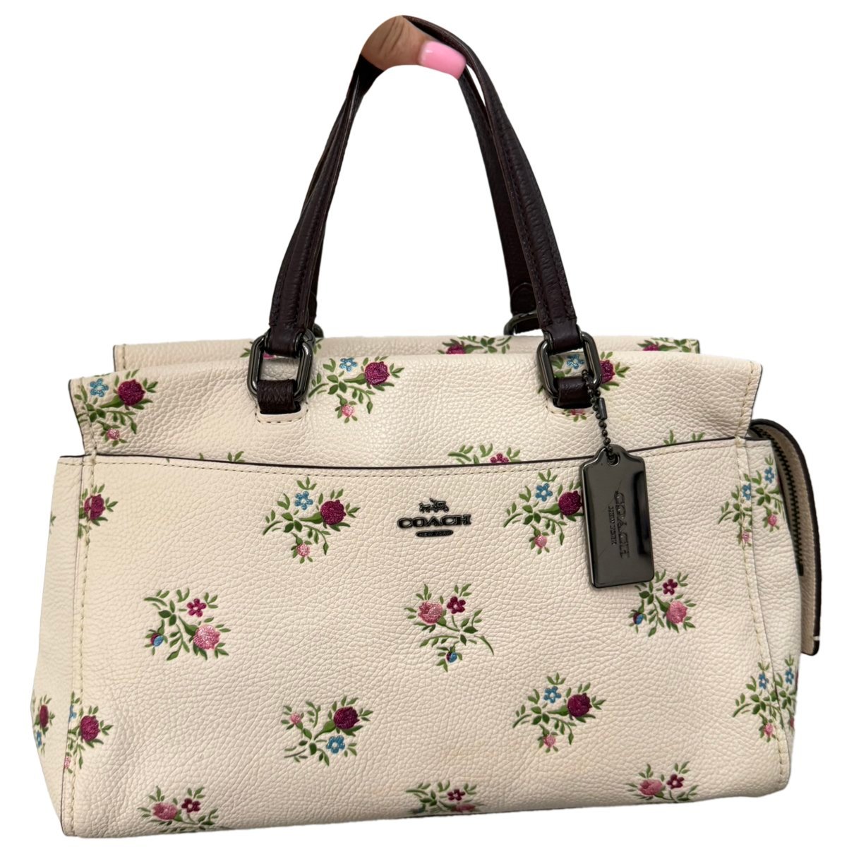 Leather tote
