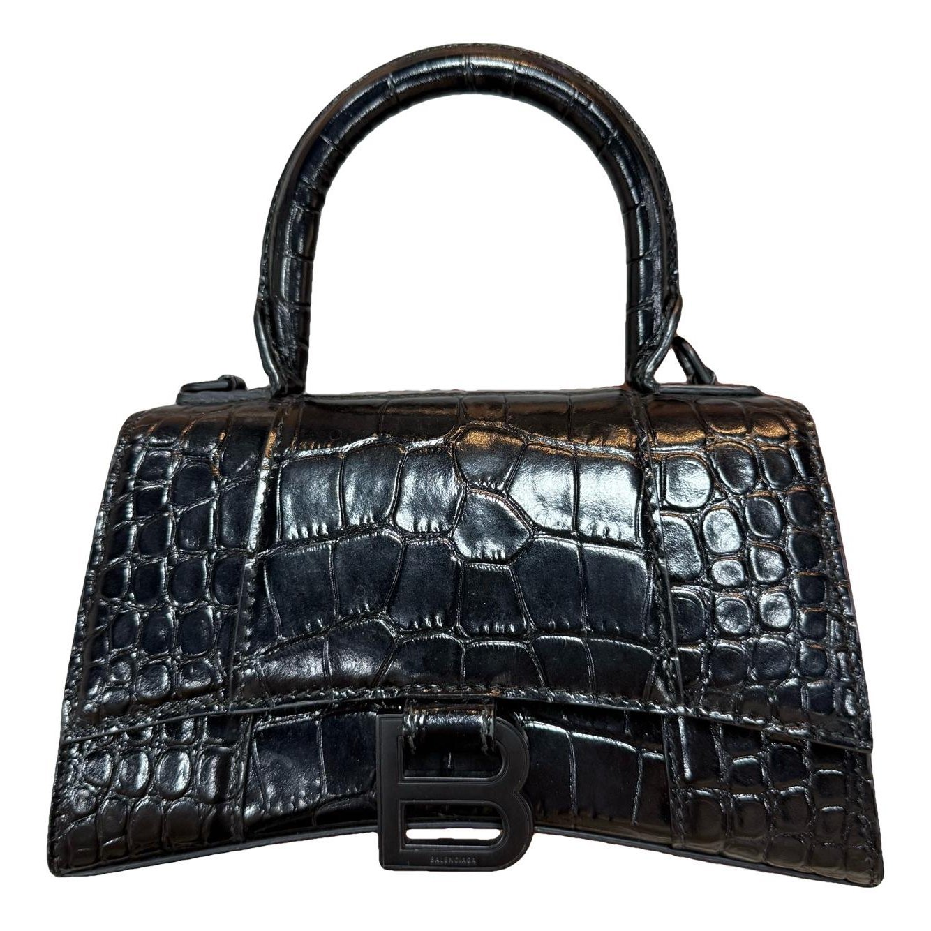 Hourglass pony-style calfskin handbag