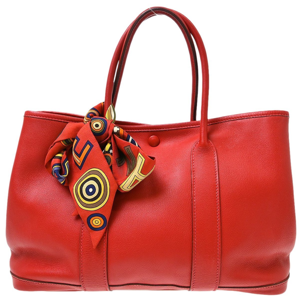 Garden Pocket leather tote