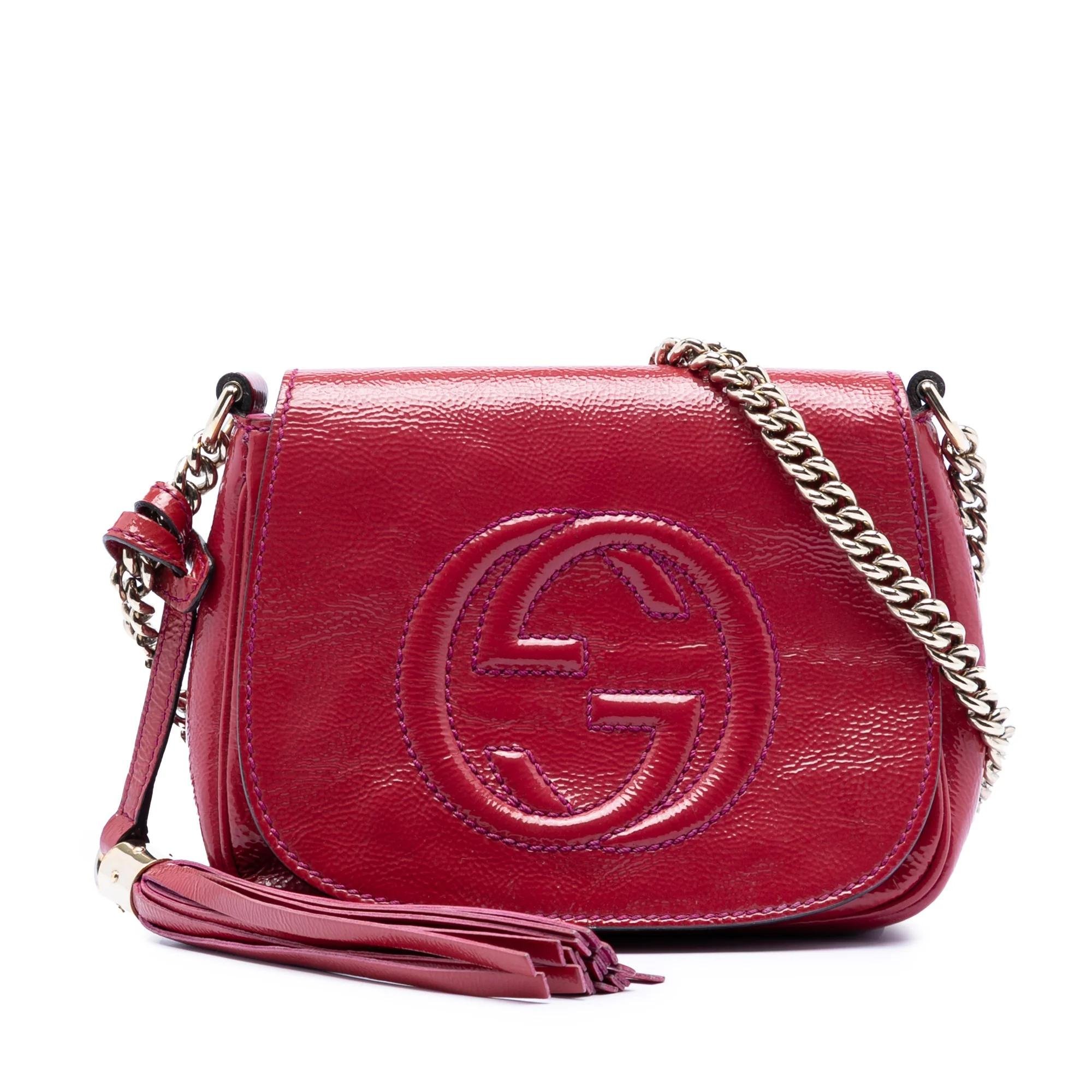 Soho Chain patent leather handbag
