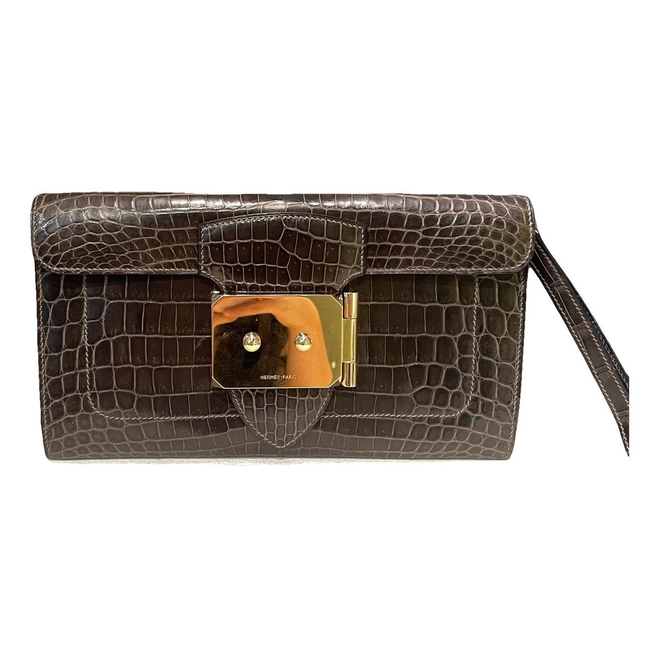 Goodlock leather clutch bag