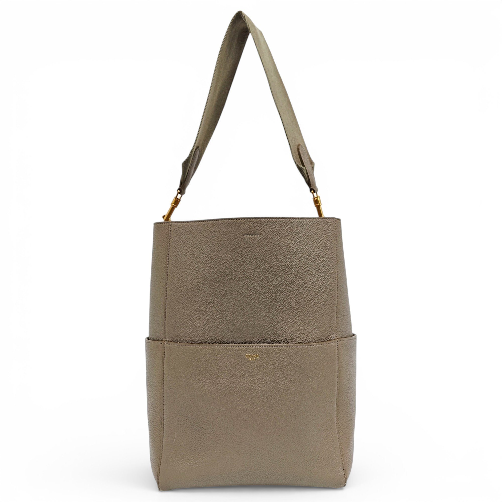 Celine Seau Sangle leather handbag