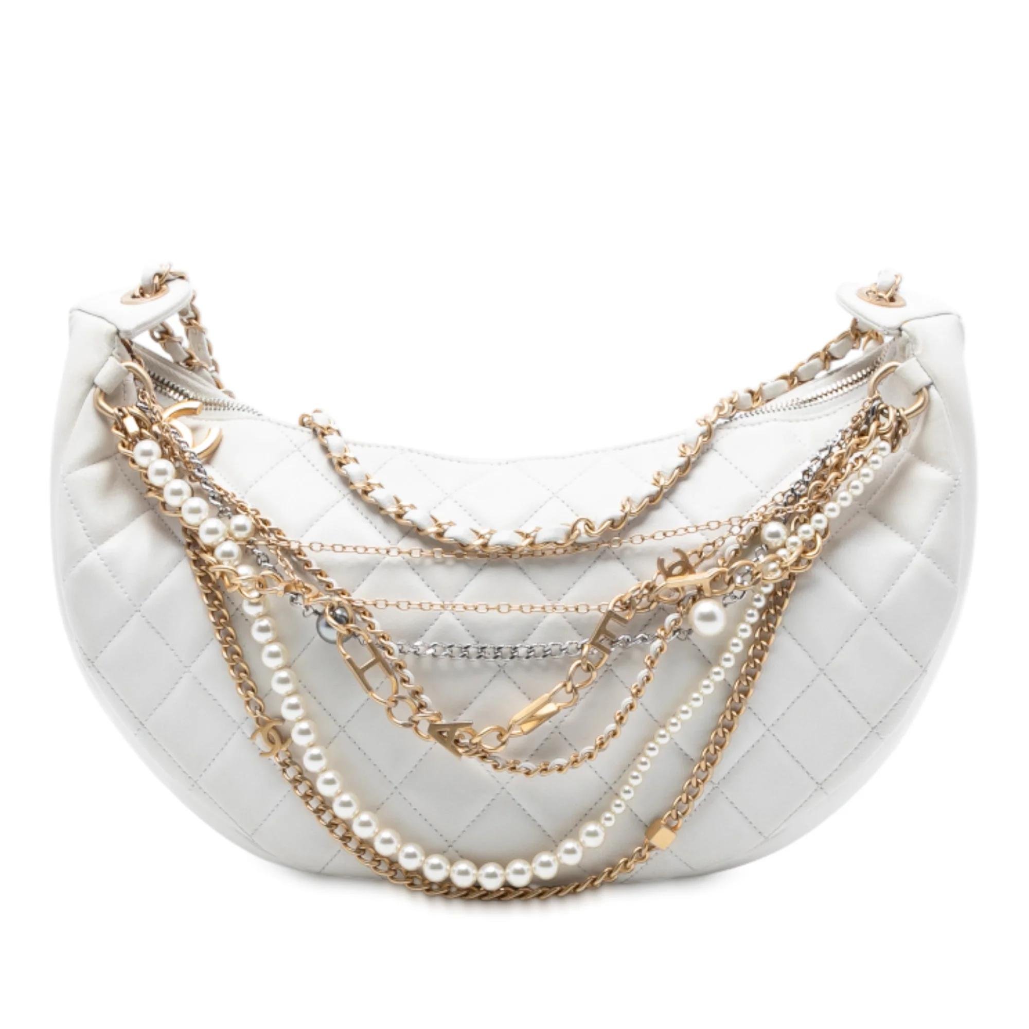 All About Chains pony-style calfskin handbag