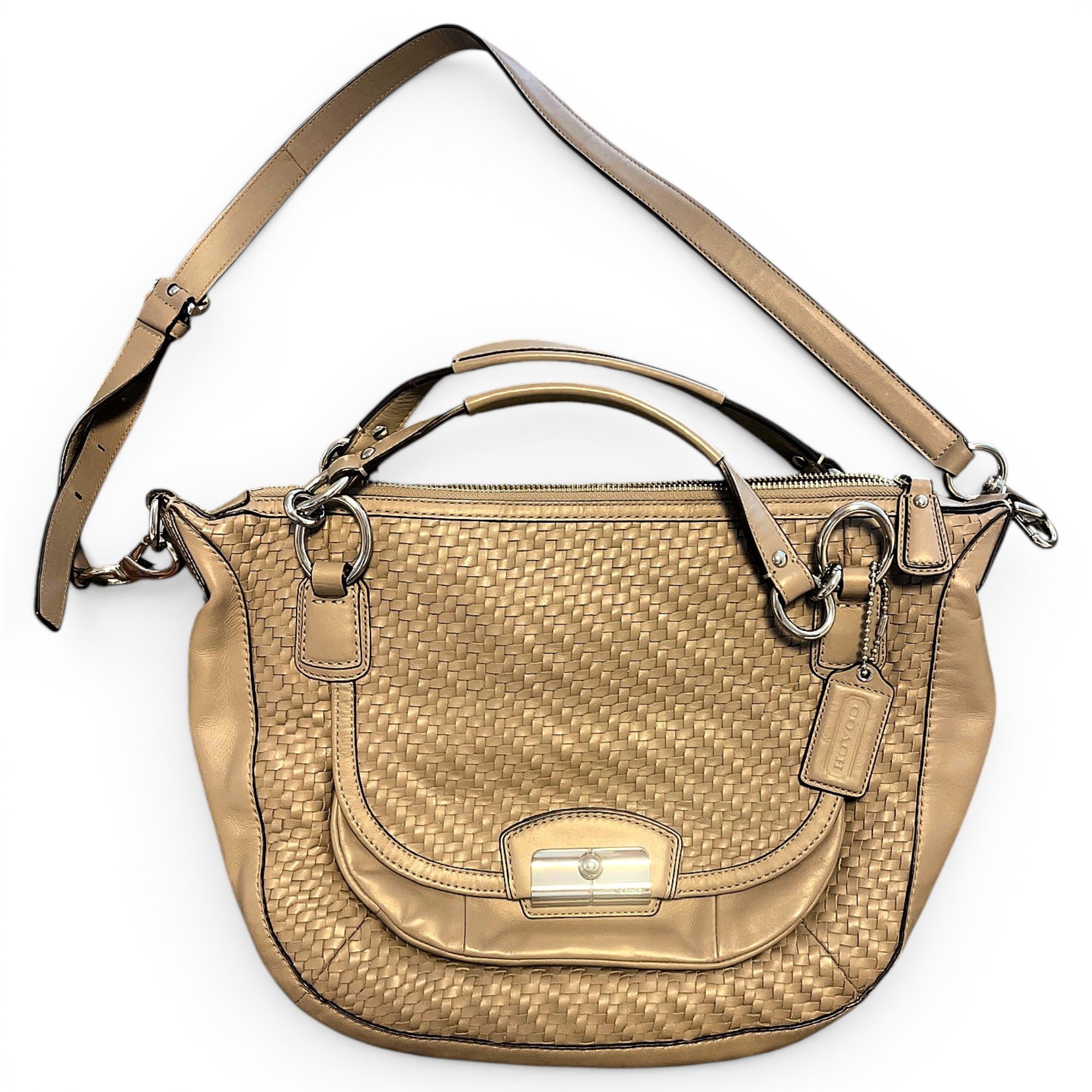 Crossgrain Gathered Kitt Carry All leather handbag