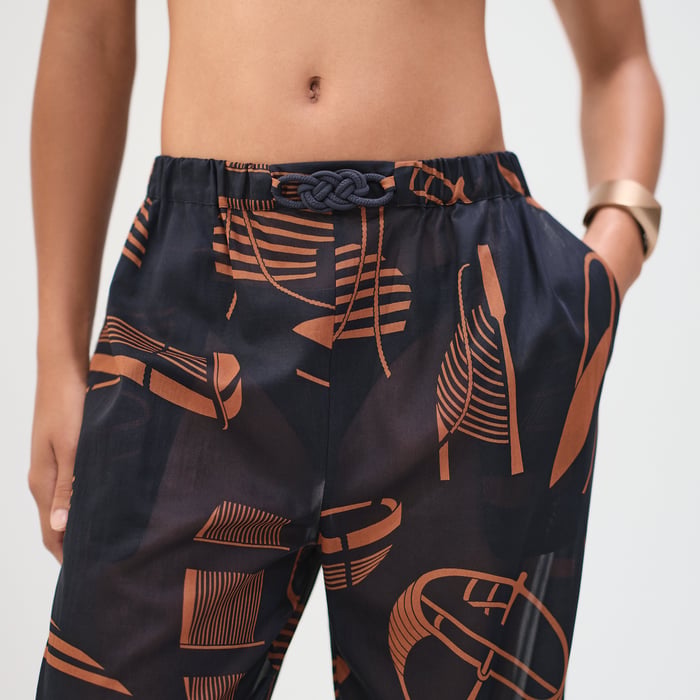 Bleu Gabier "Thalassa Tattoo" Beach Pants