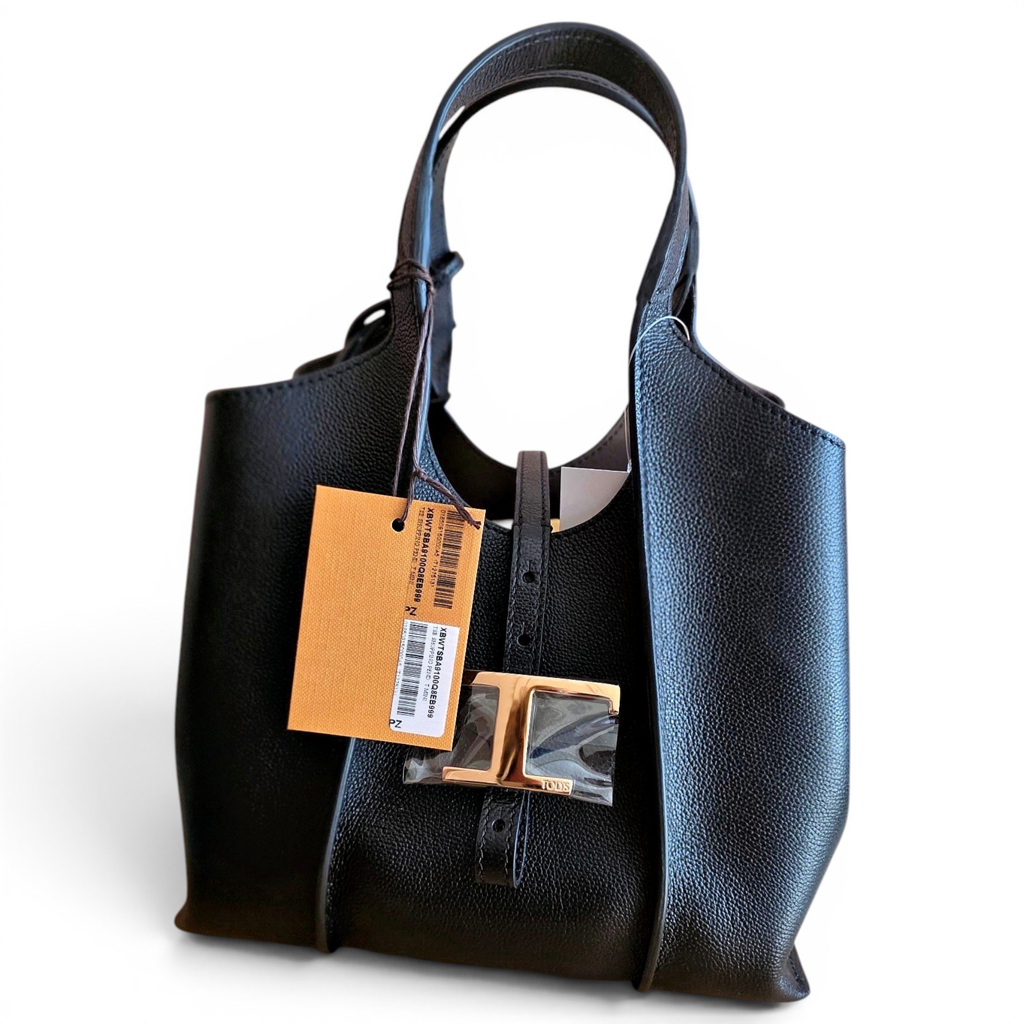 Shopping Media leather tote