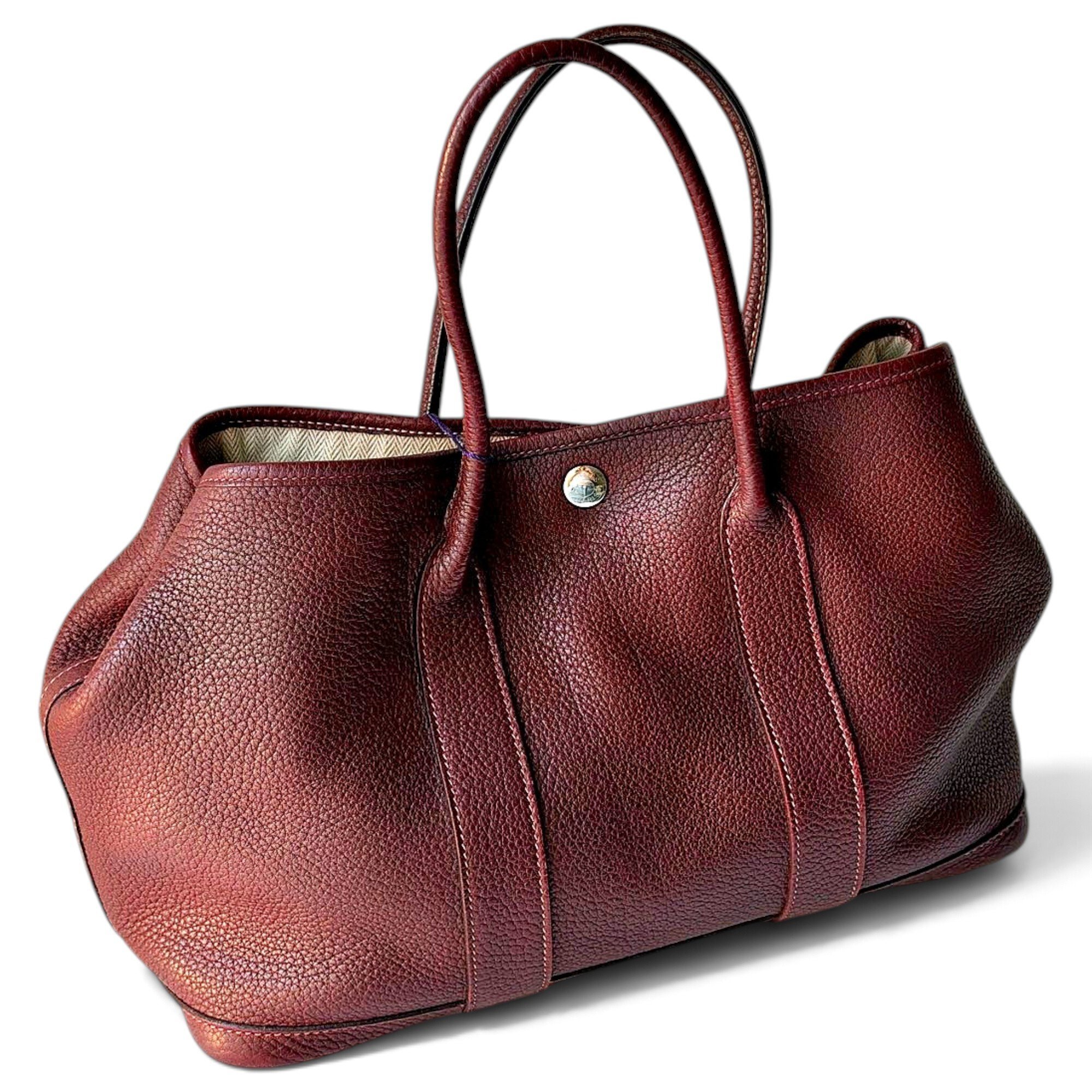 Garden Party leather handbag
