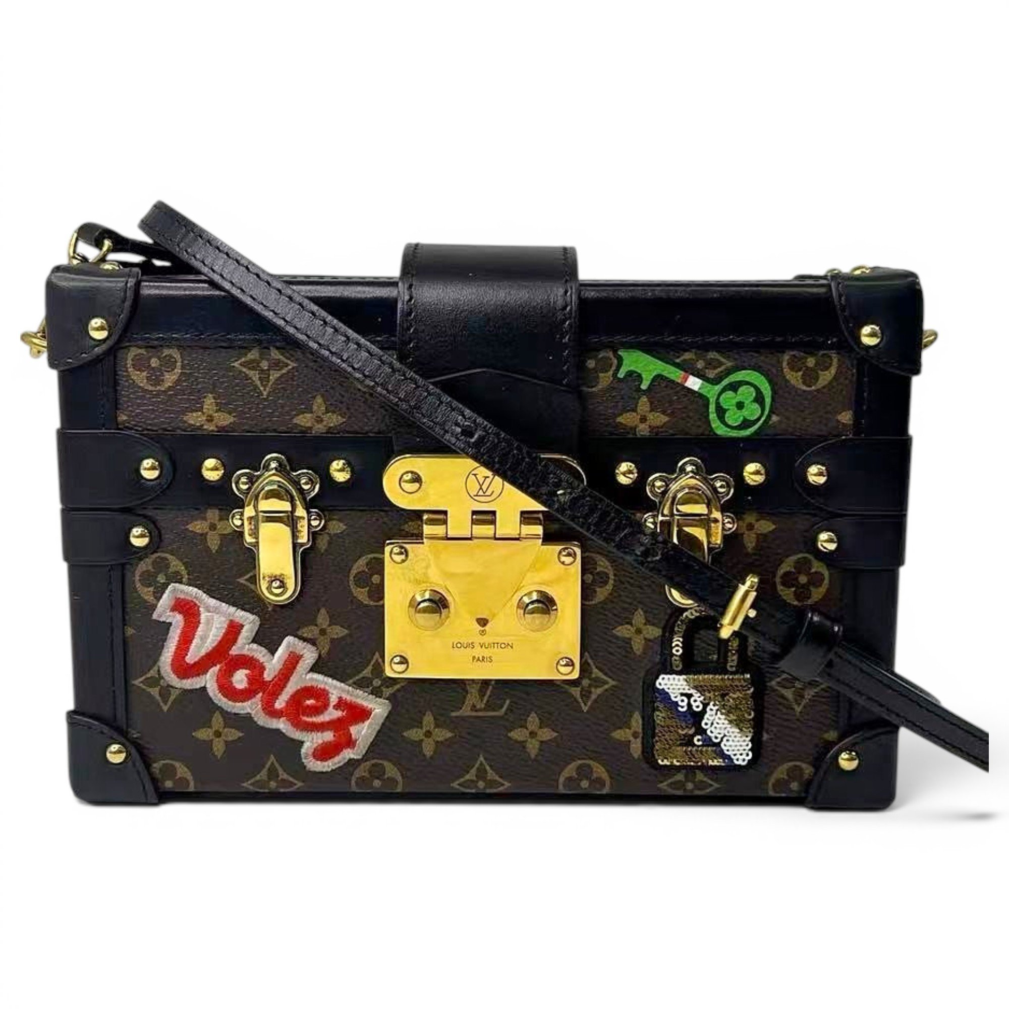 Petite Malle leather handbag