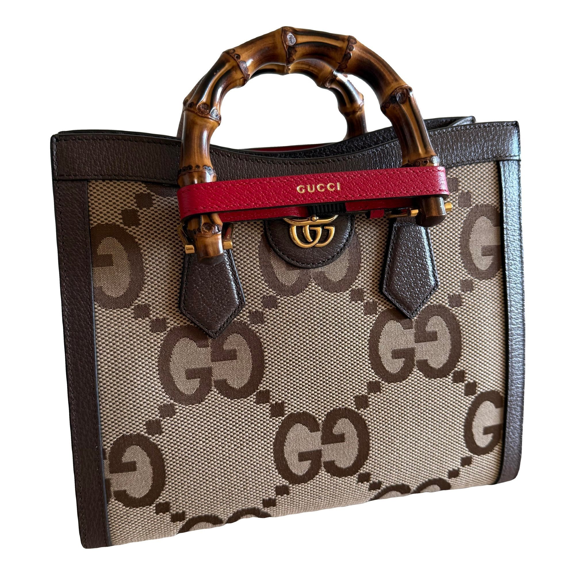 Diana Bamboo leather handbag