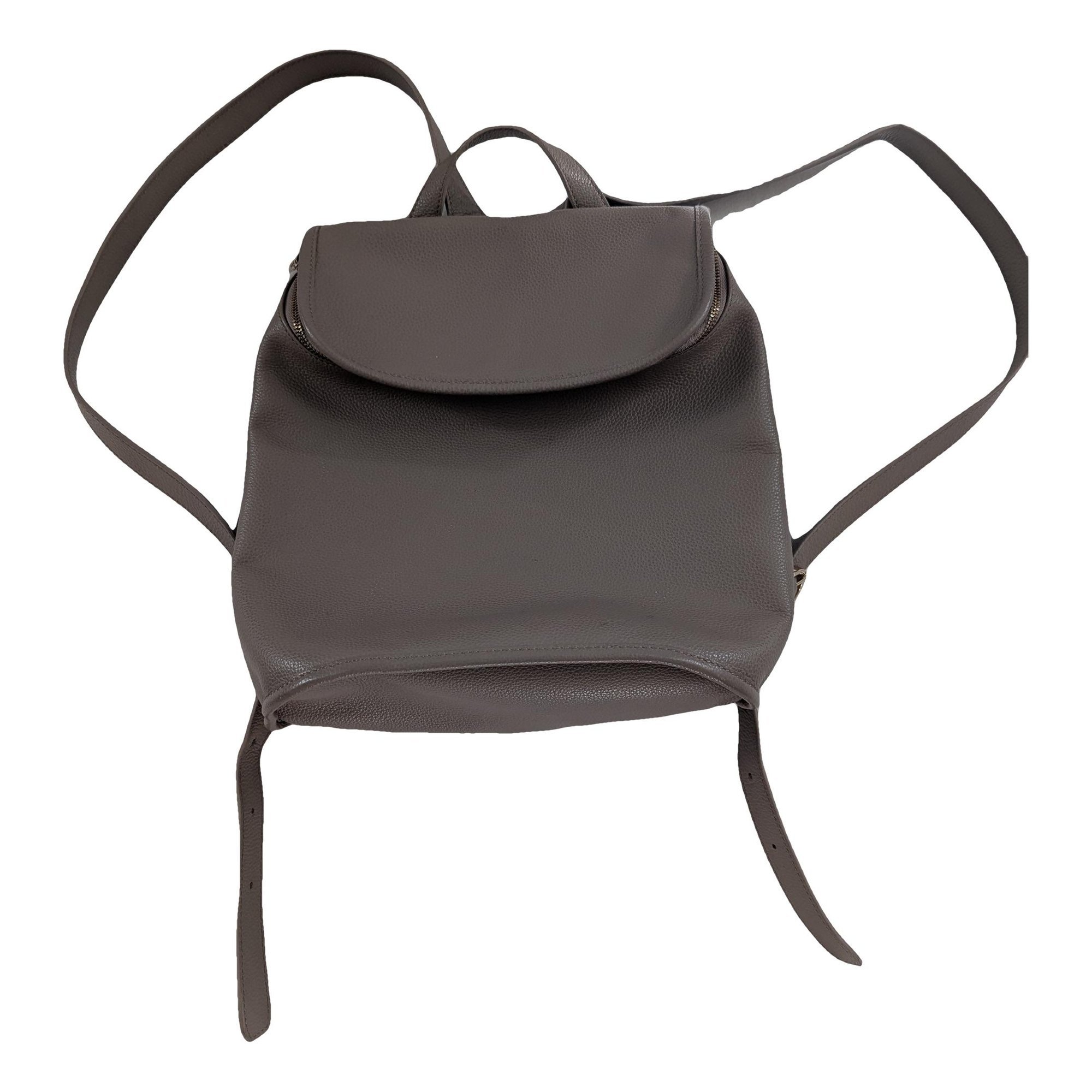 Foulonné leather backpack