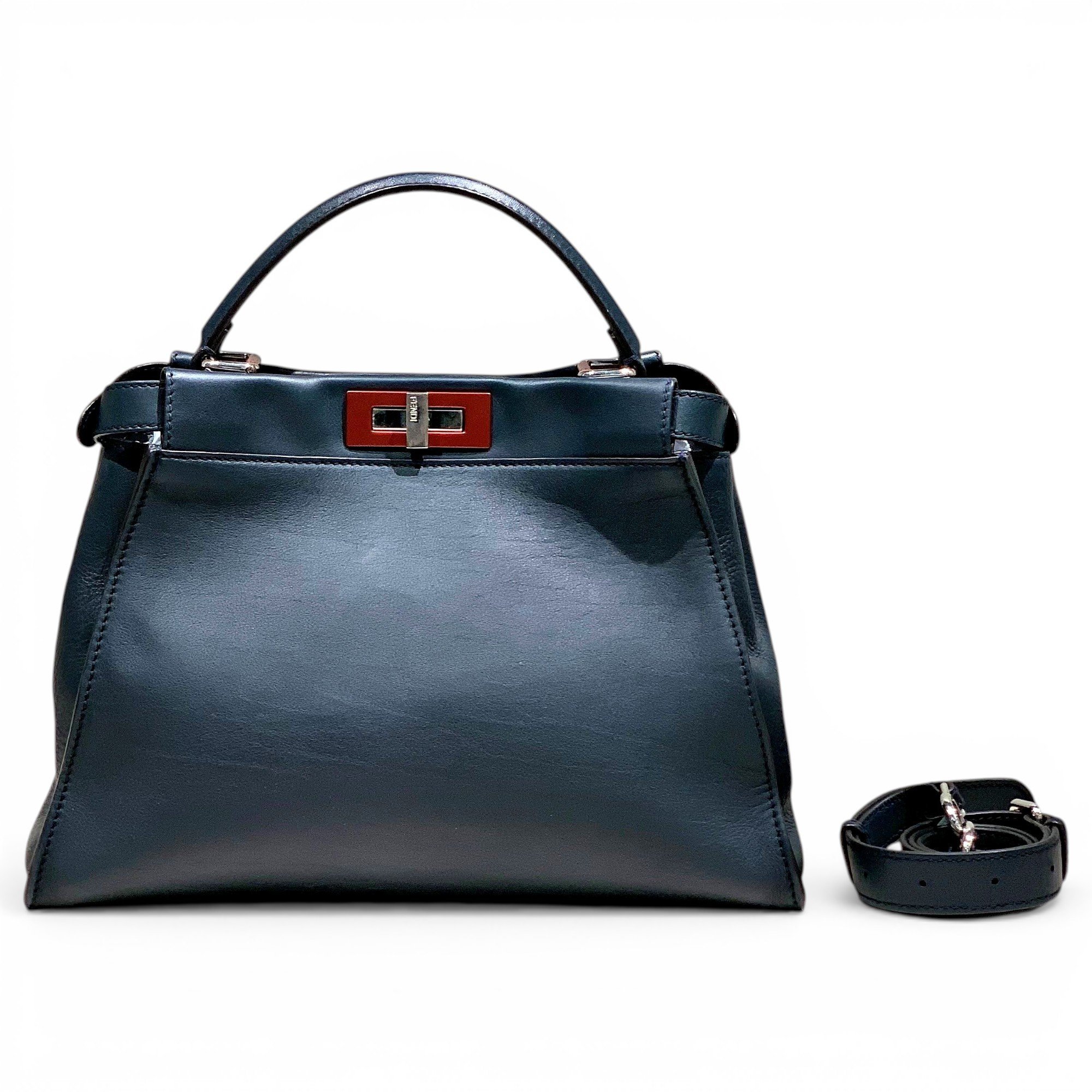 Peekaboo leather handbag