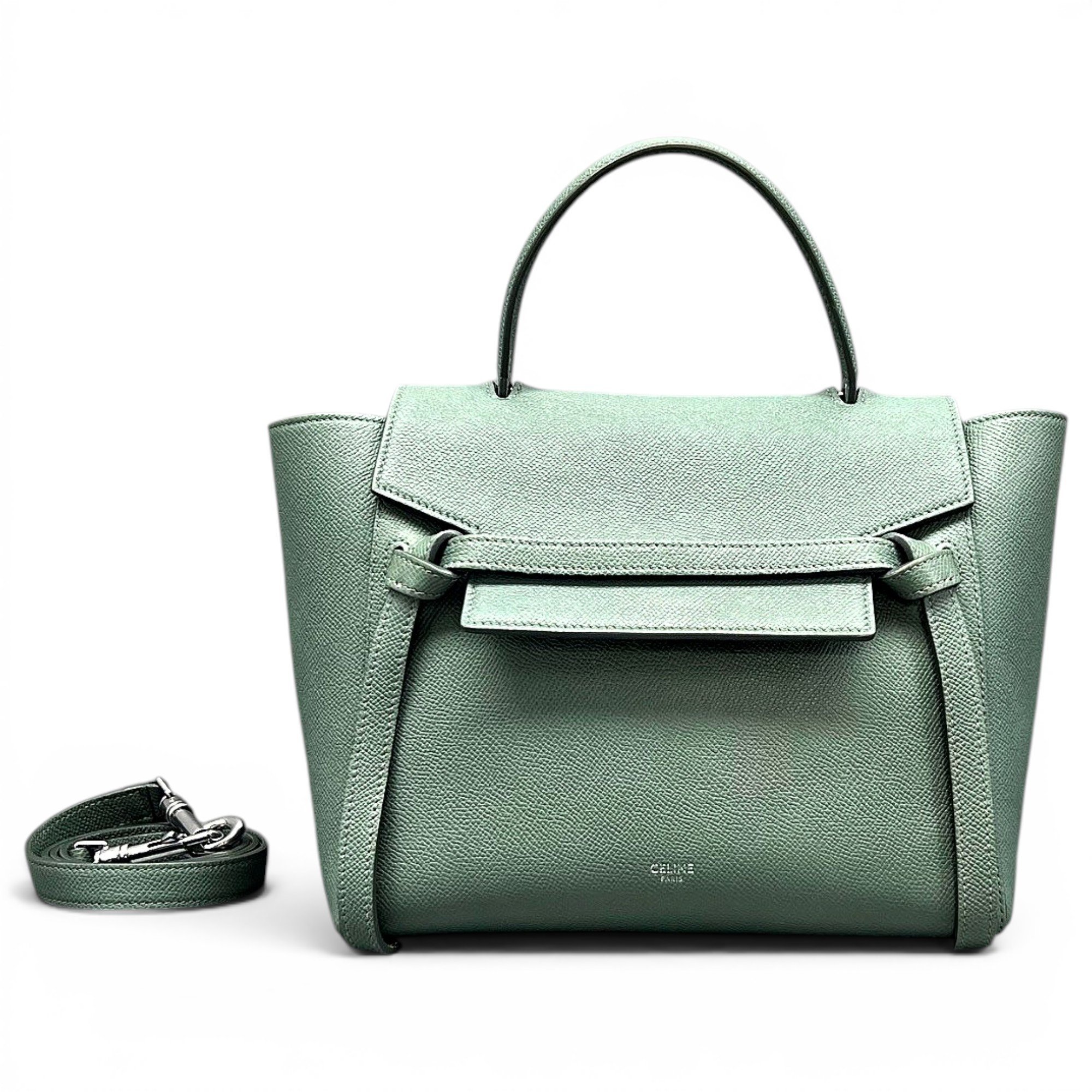 Belt leather handbag