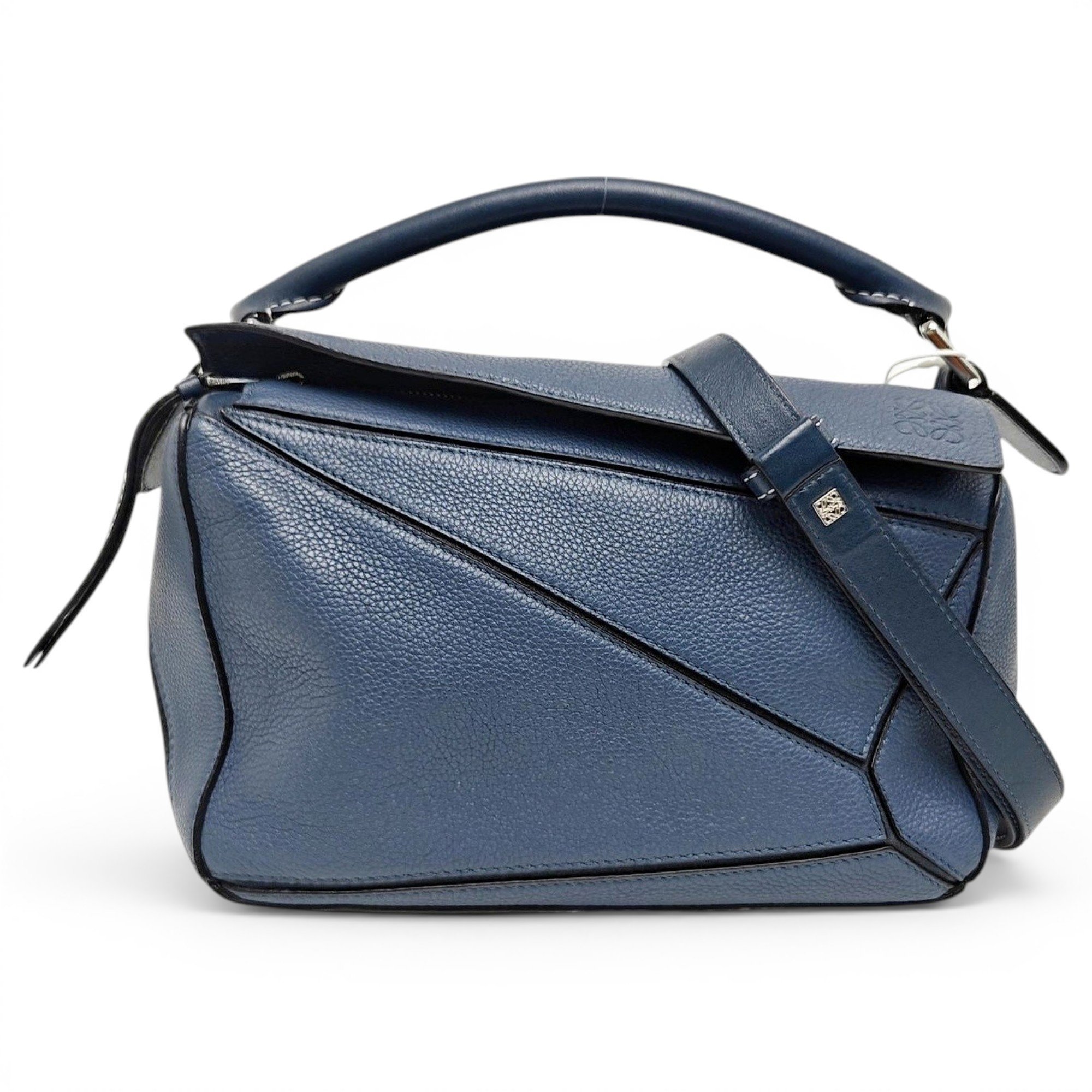 Puzzle leather handbag