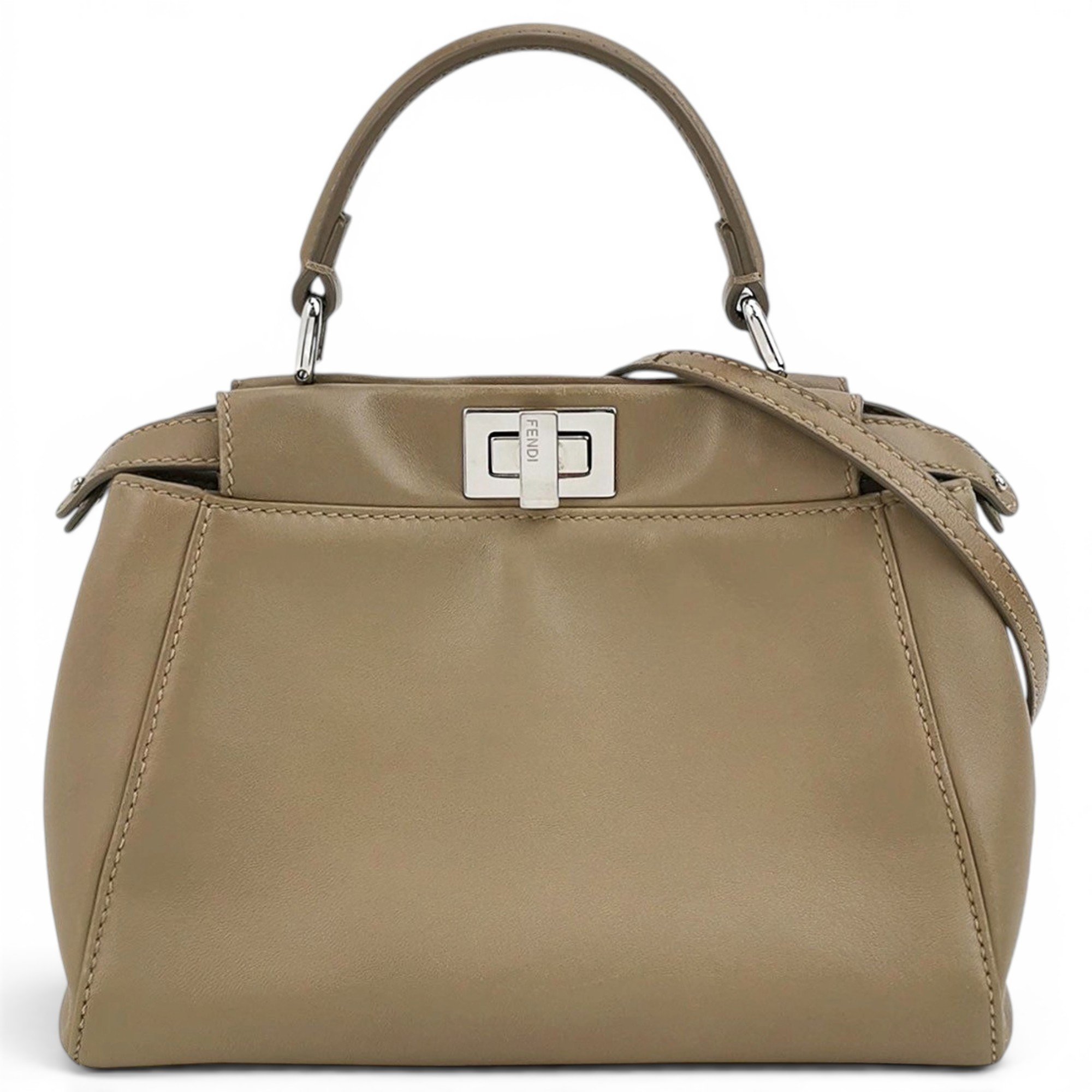 Peekaboo leather handbag