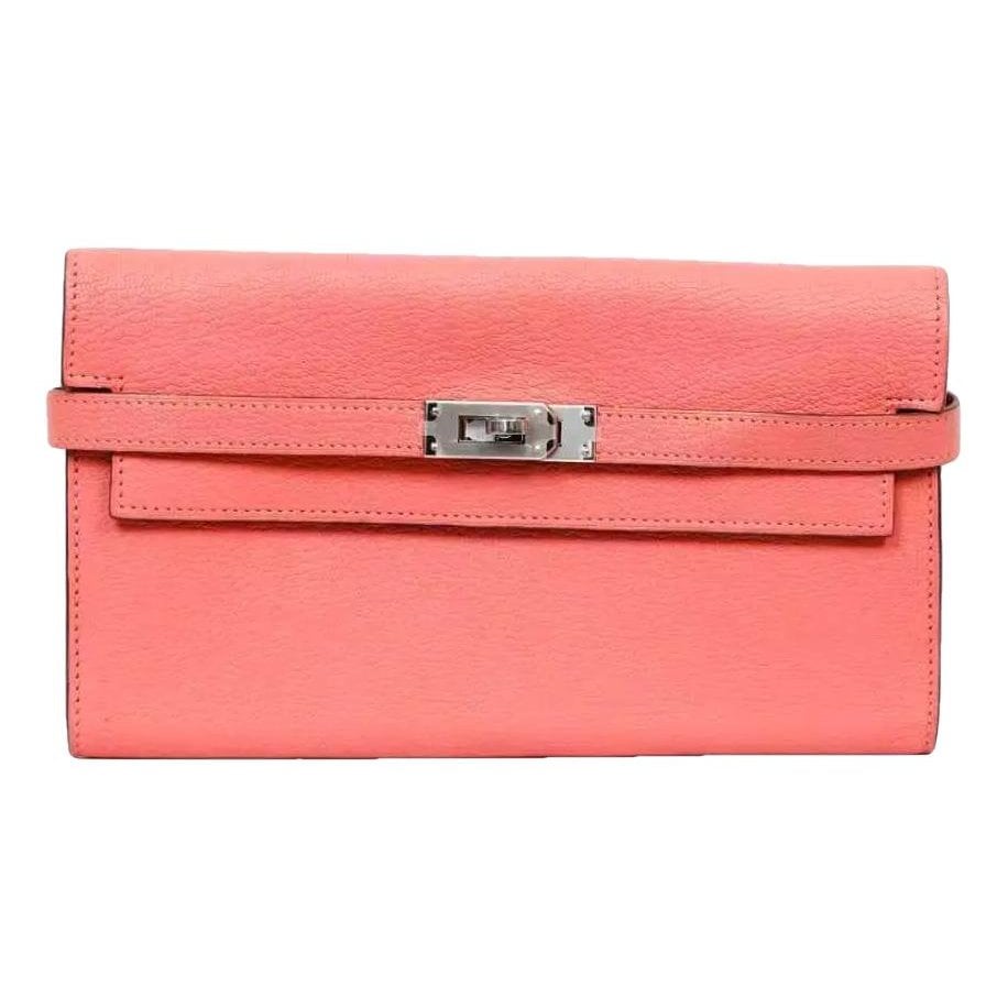 Hermes Kelly to go leather clutch bag