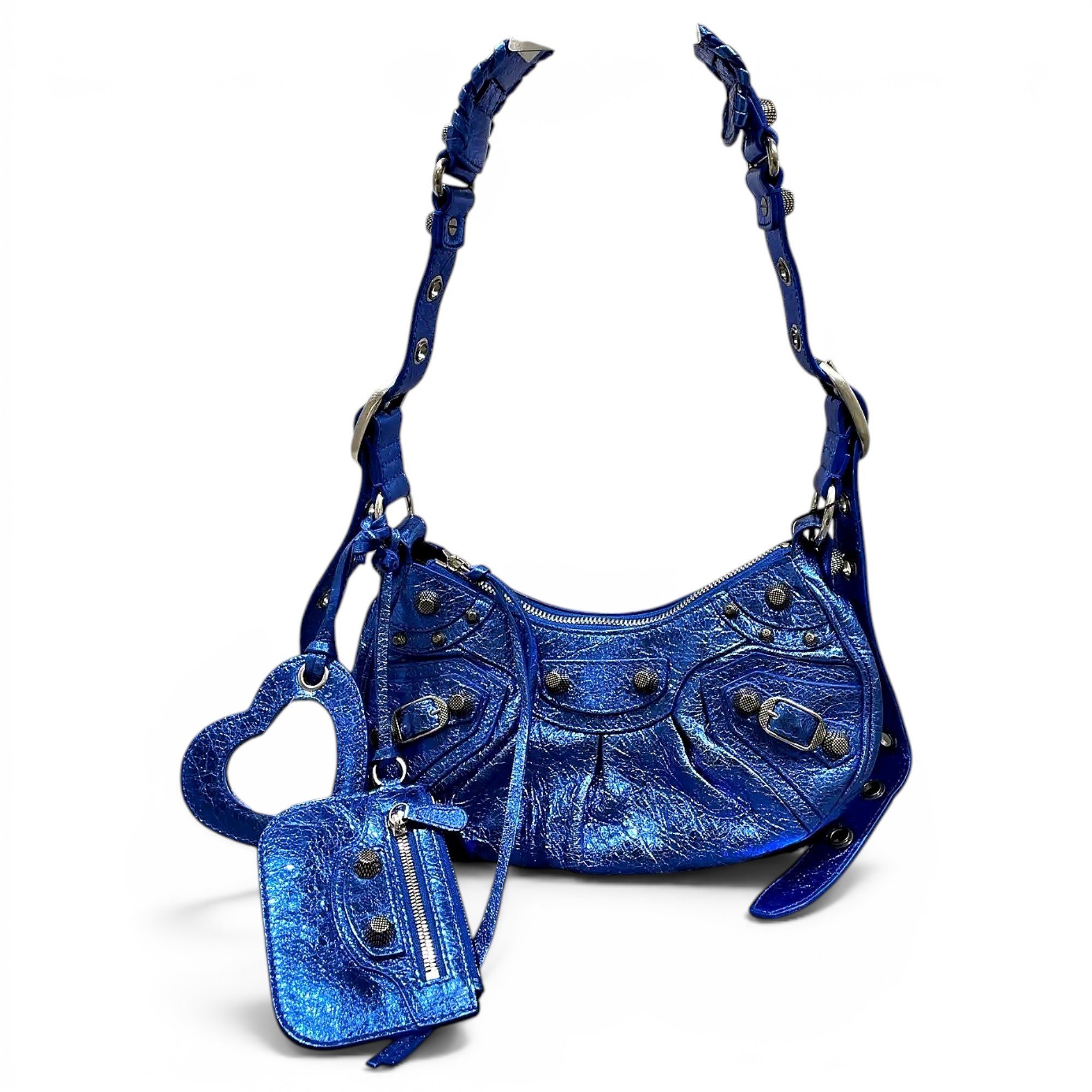 Classic Metalic leather handbag