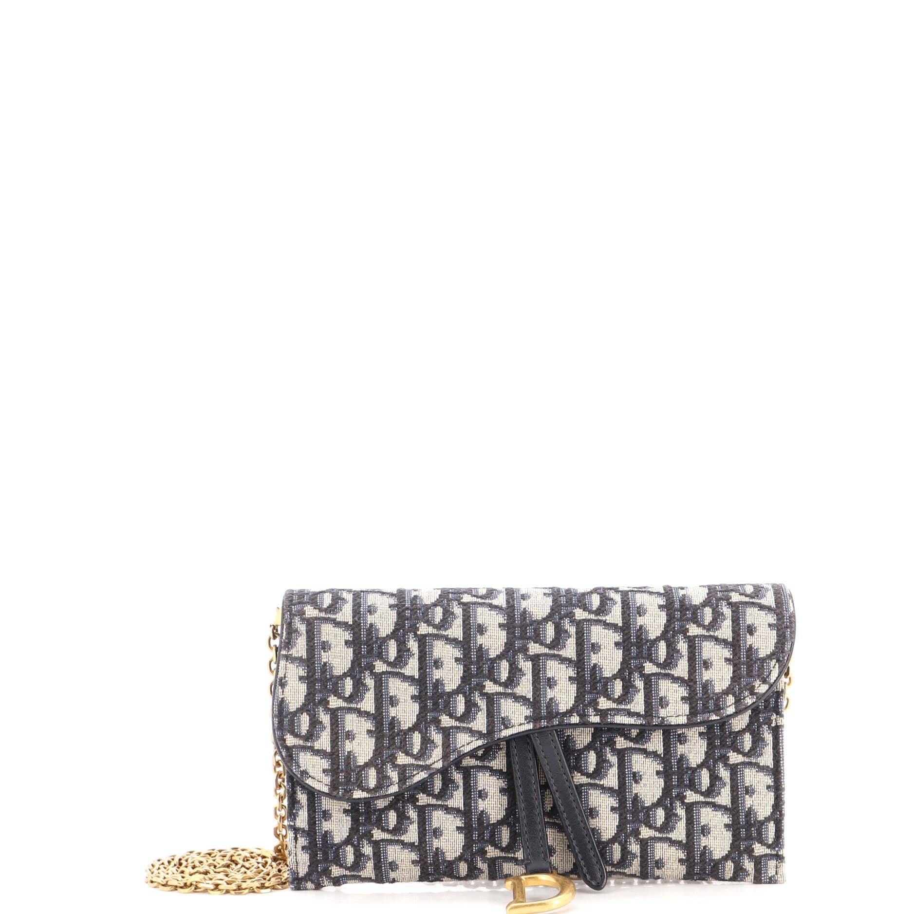 Saddle Chain Wallet Oblique Canvas