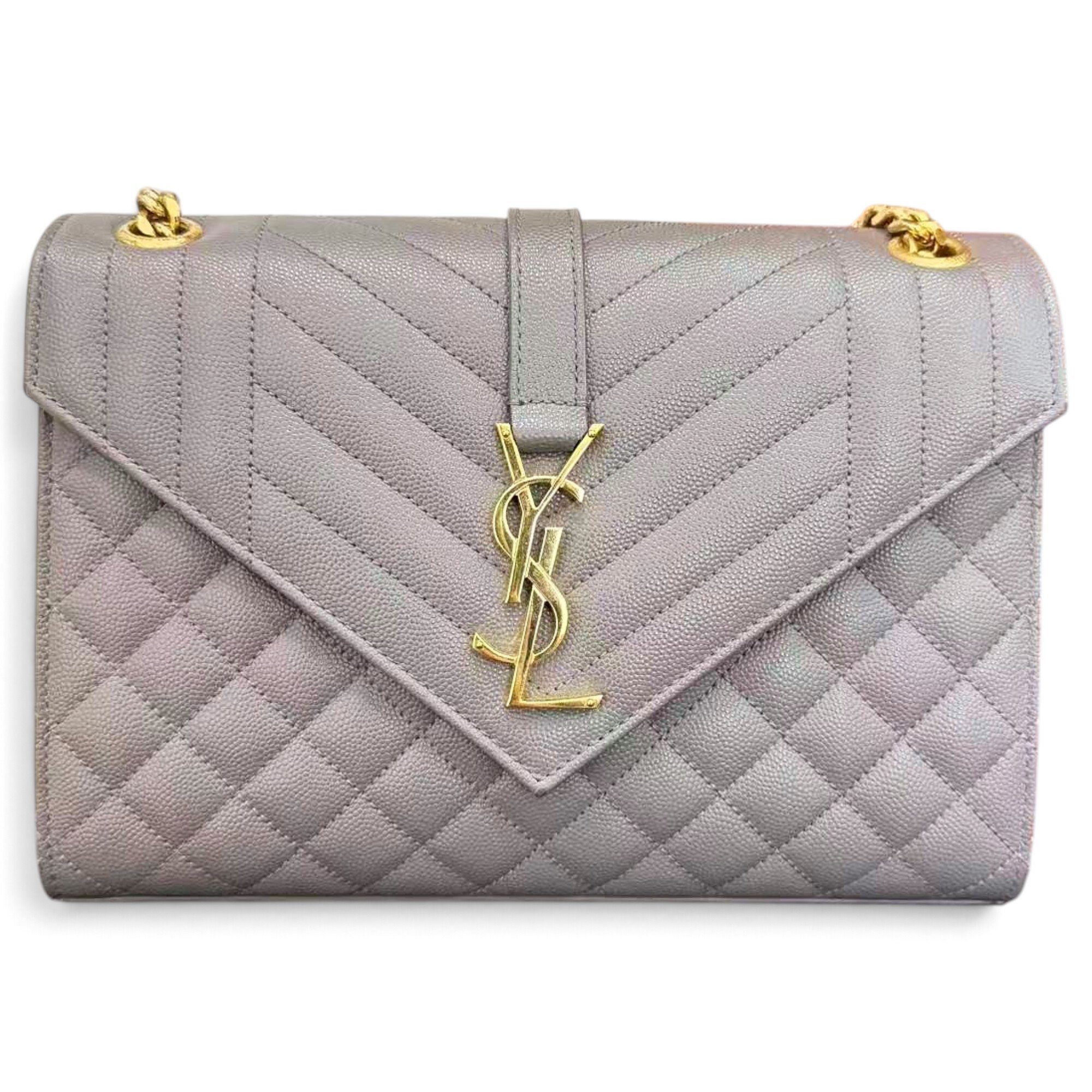 Envelope leather handbag