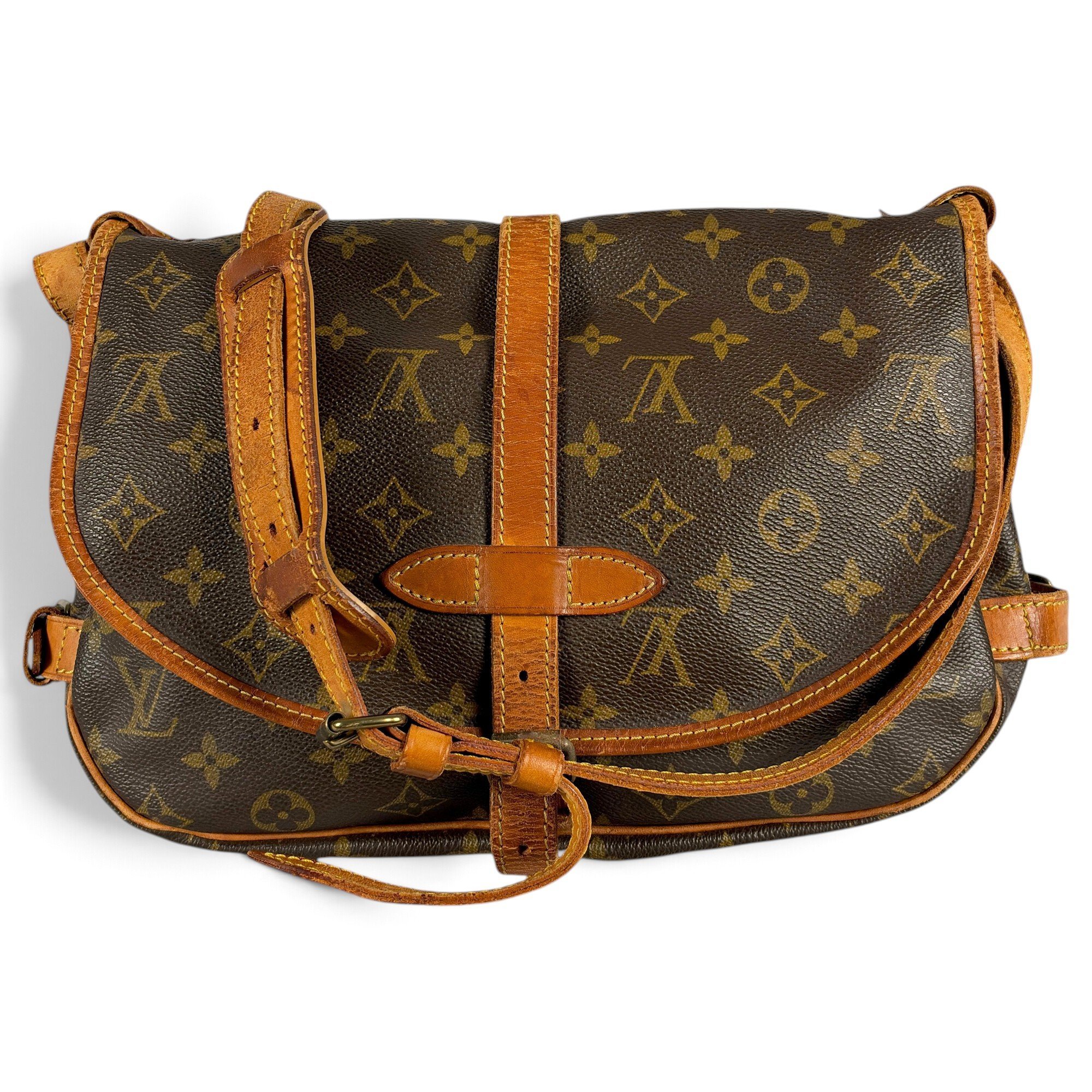 Louis Vuitton Saumur cloth crossbody bag