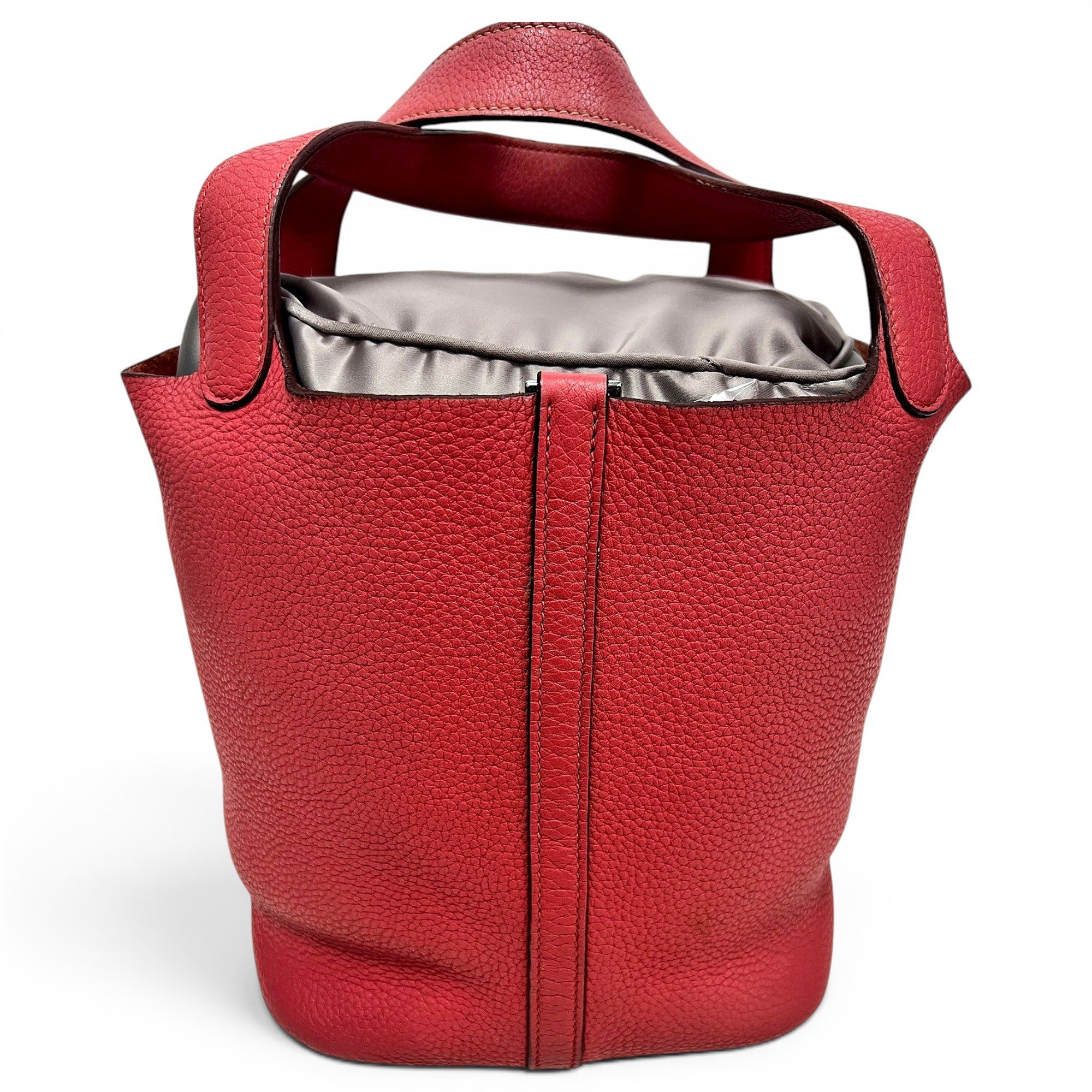 Picotin leather tote