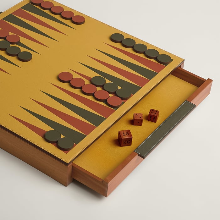Jaune Safran Atout Backgammon Game