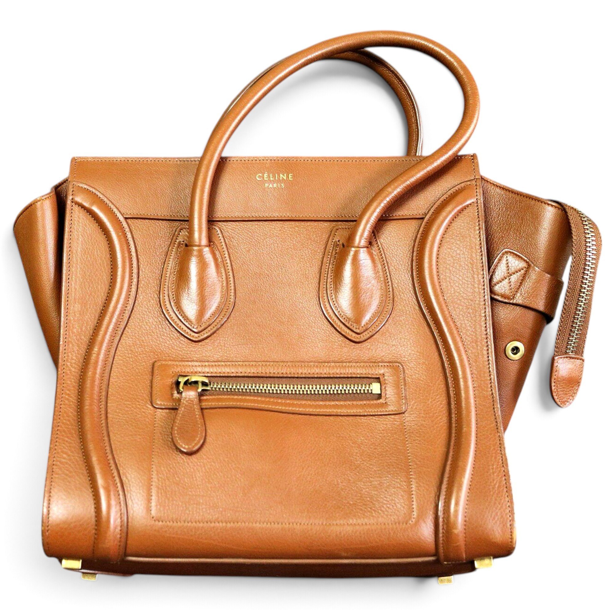 Luggage leather handbag