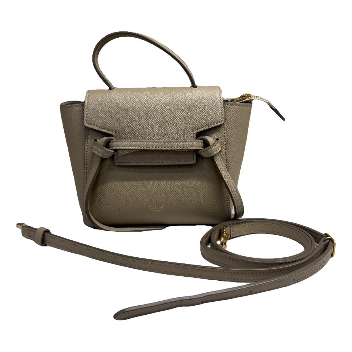 Belt leather handbag