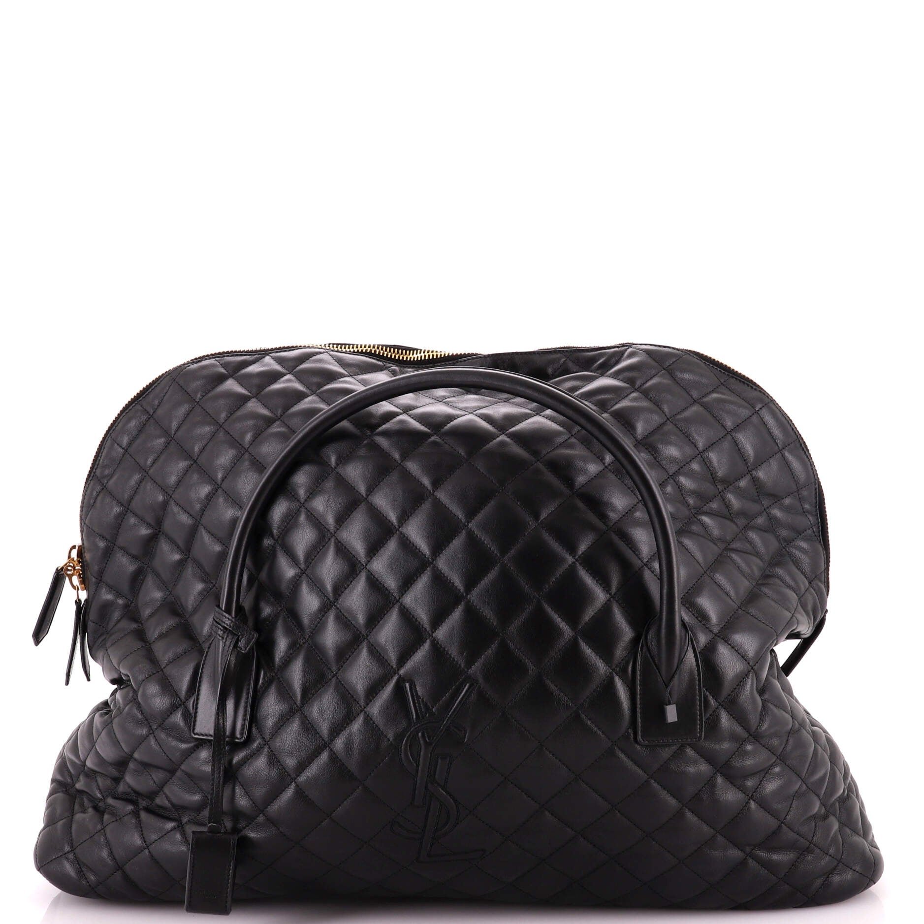 ES Giant Travel Bag Quilted Leather