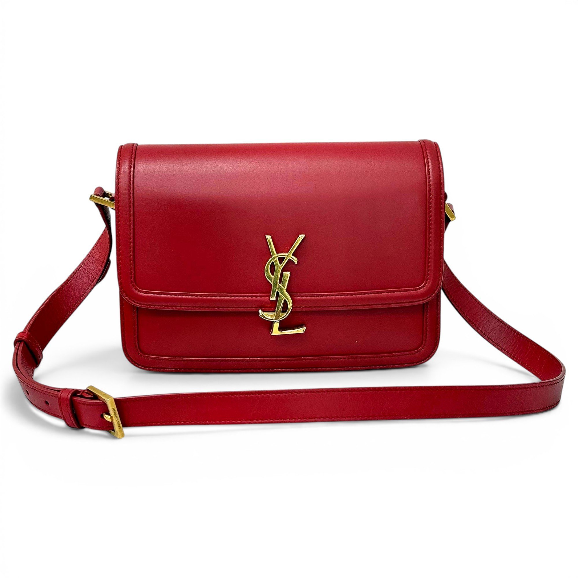 Solférino leather handbag