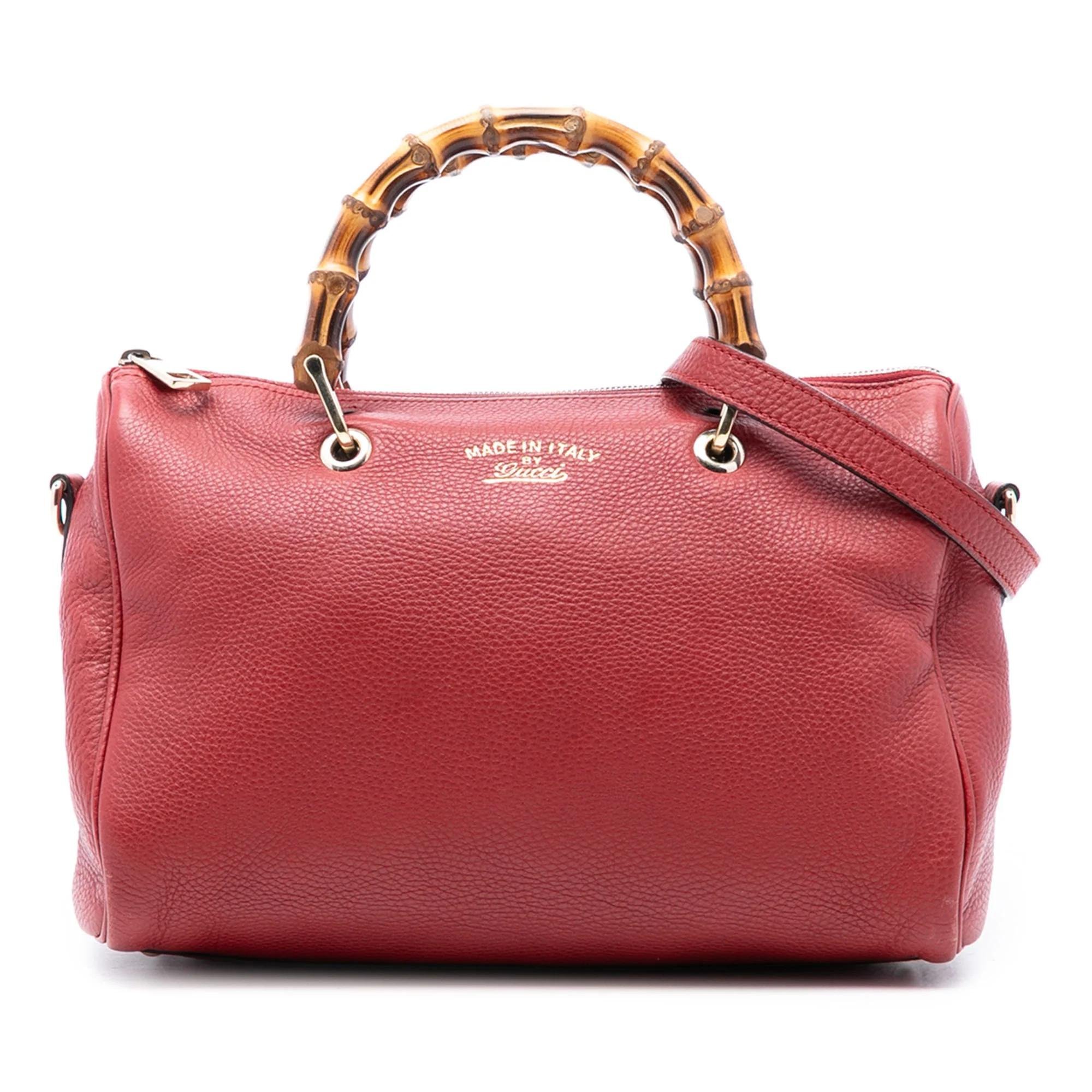Bamboo pony-style calfskin satchel