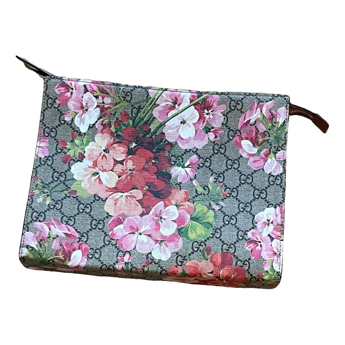 Leather clutch bag