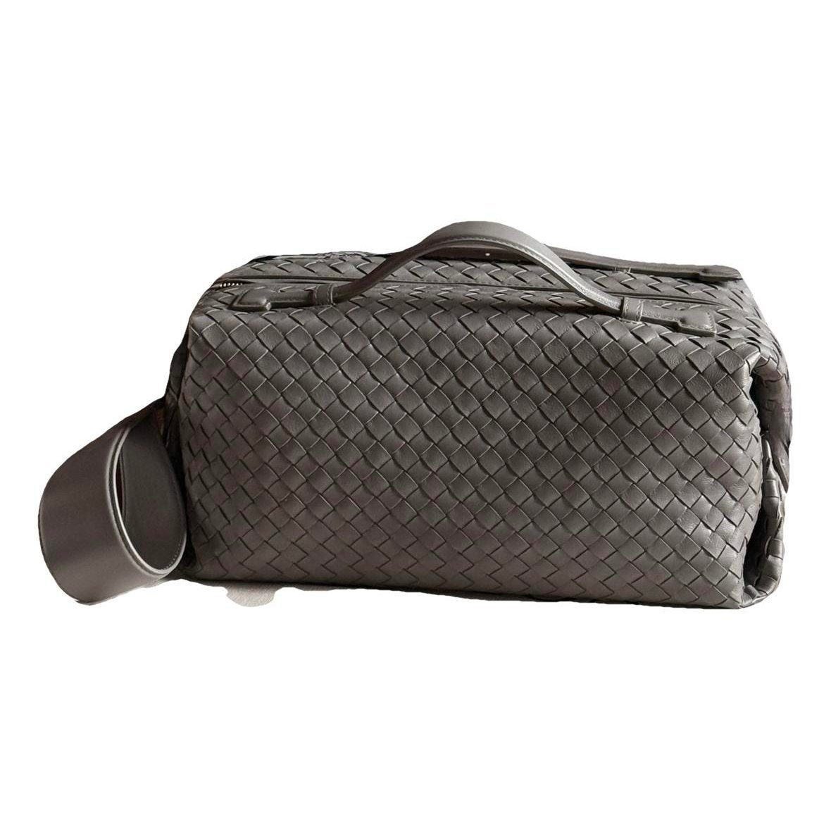 Leather clutch bag