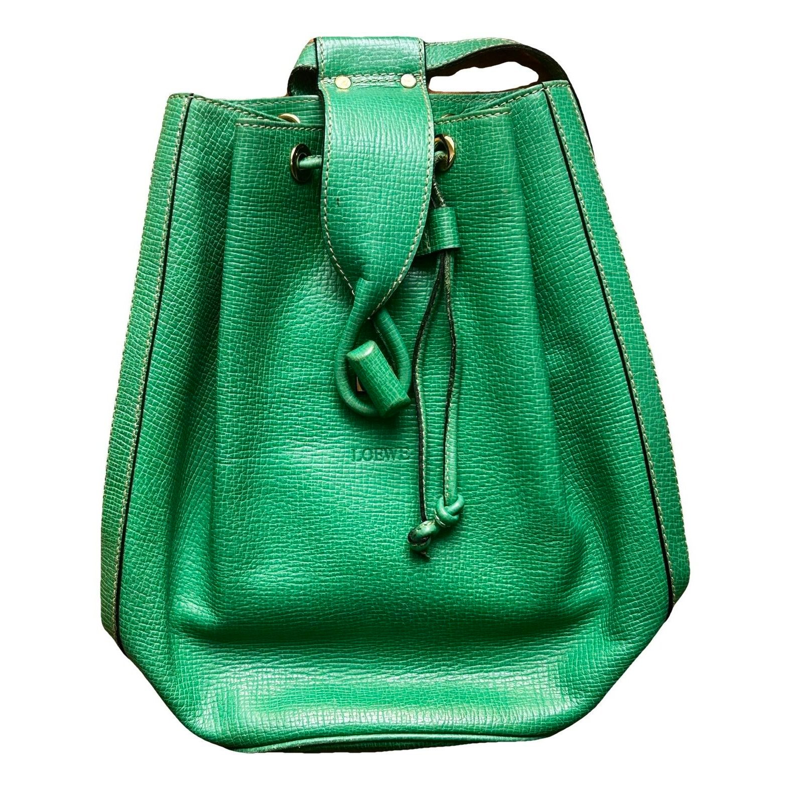 Leather backpack