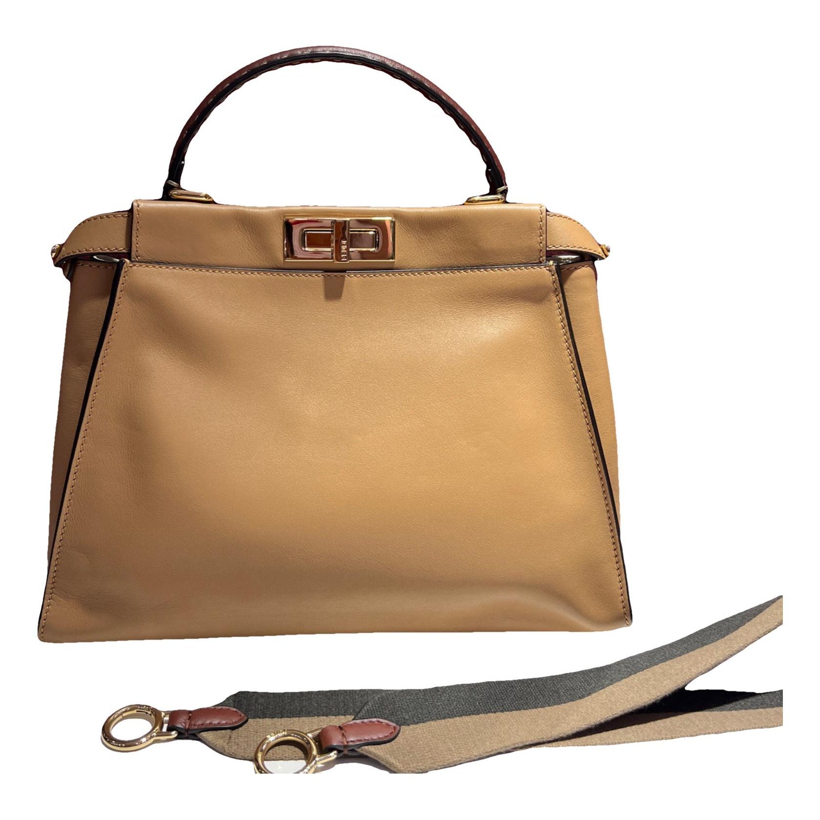 Peekaboo leather handbag