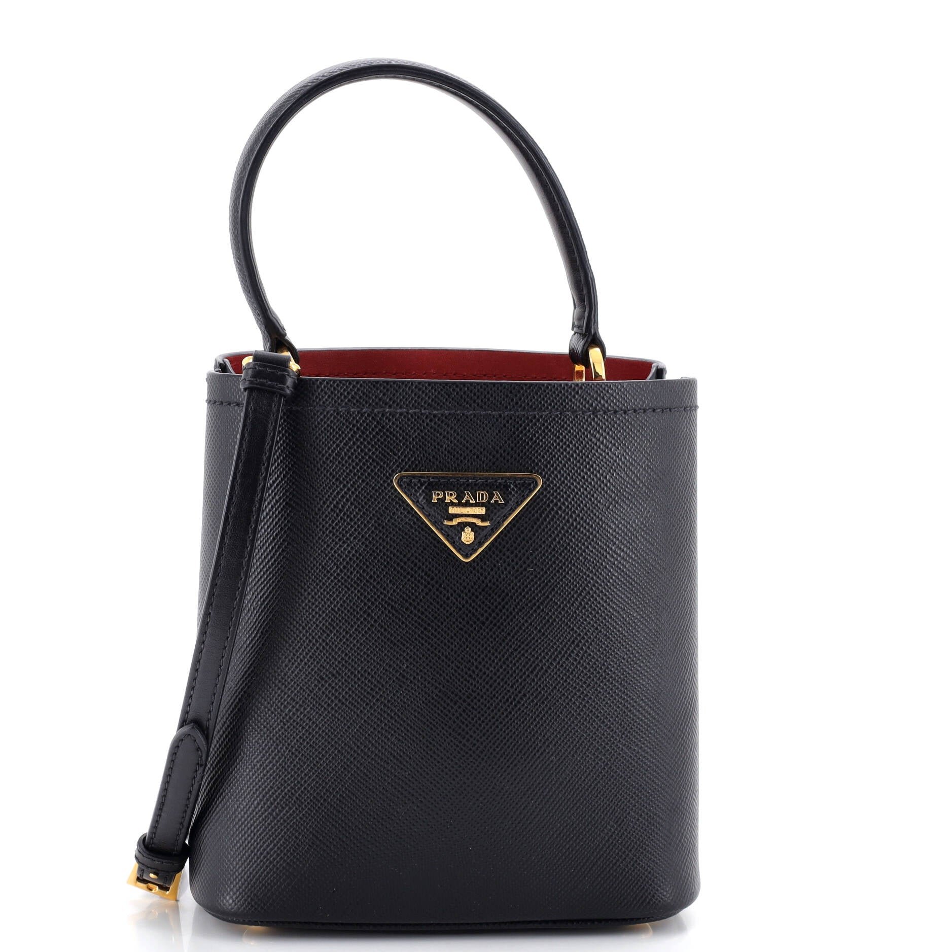 Panier Bucket Bag Saffiano Leather Small