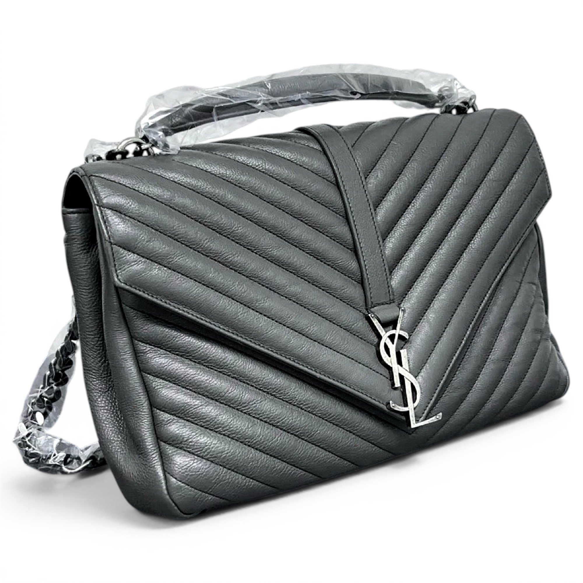 Collége monogramme leather handbag