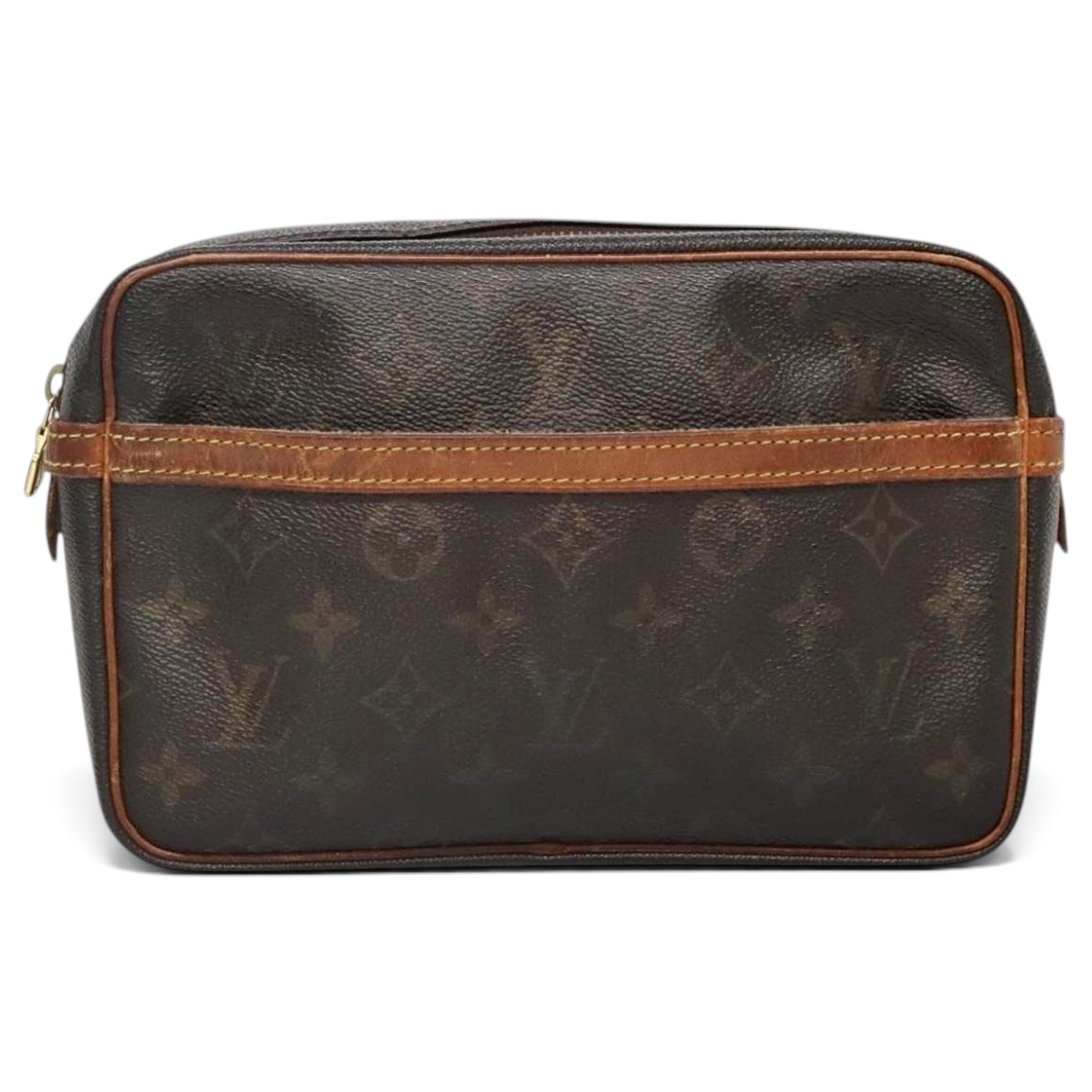 Leather clutch bag