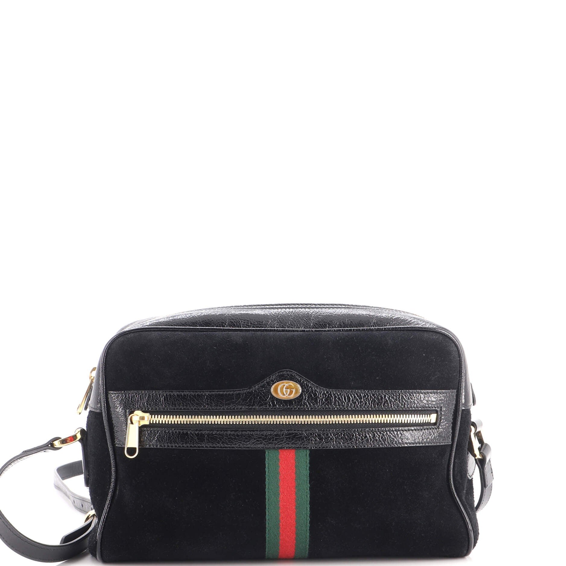 Ophidia Shoulder Bag Suede Small
