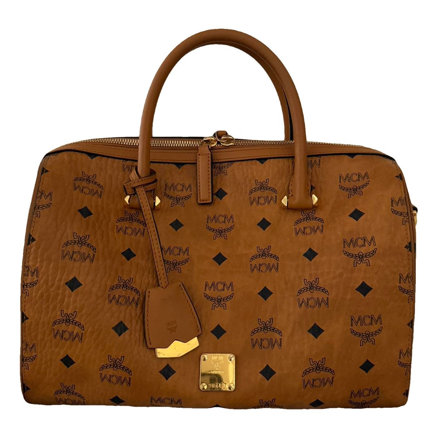 Boston leather handbag