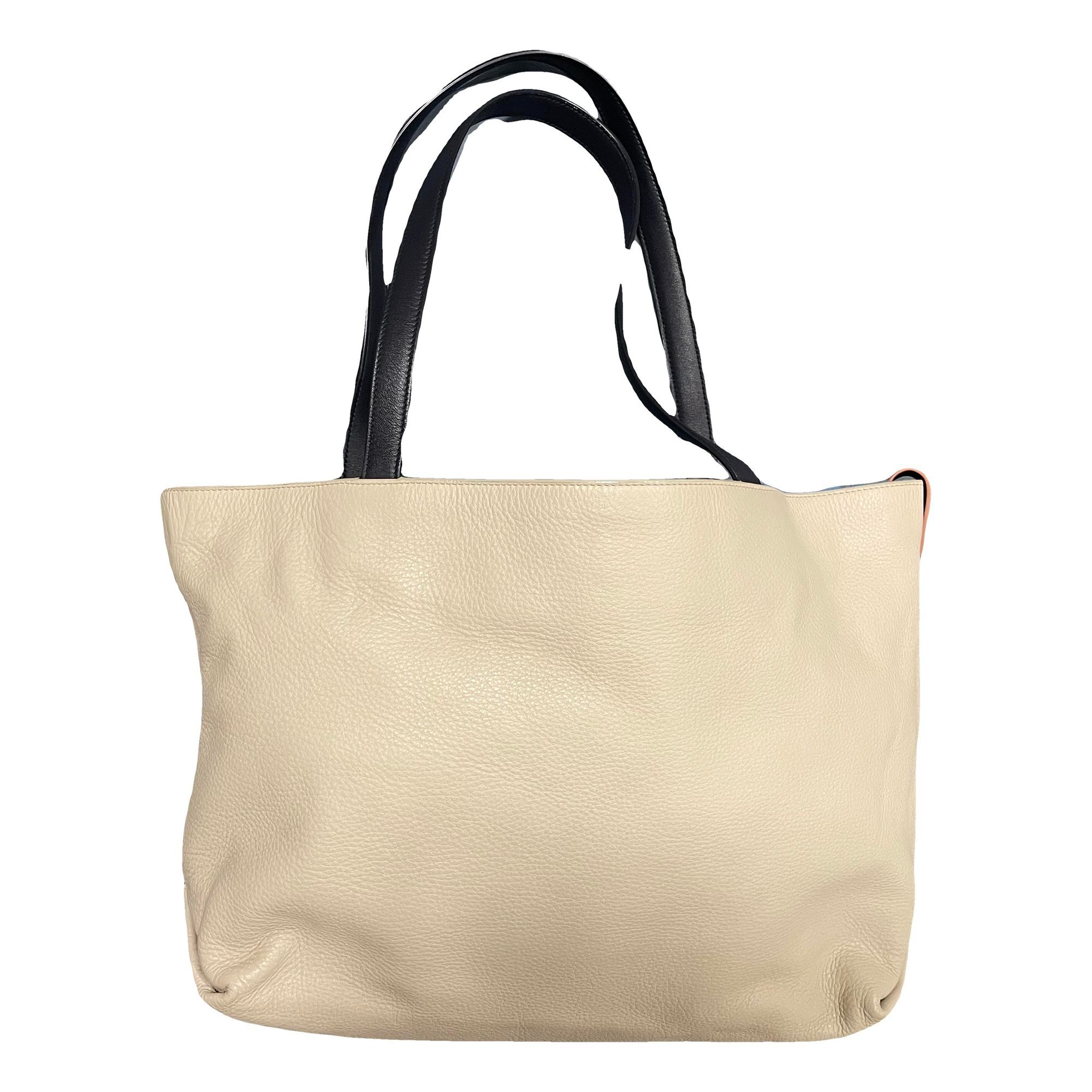 Leather tote