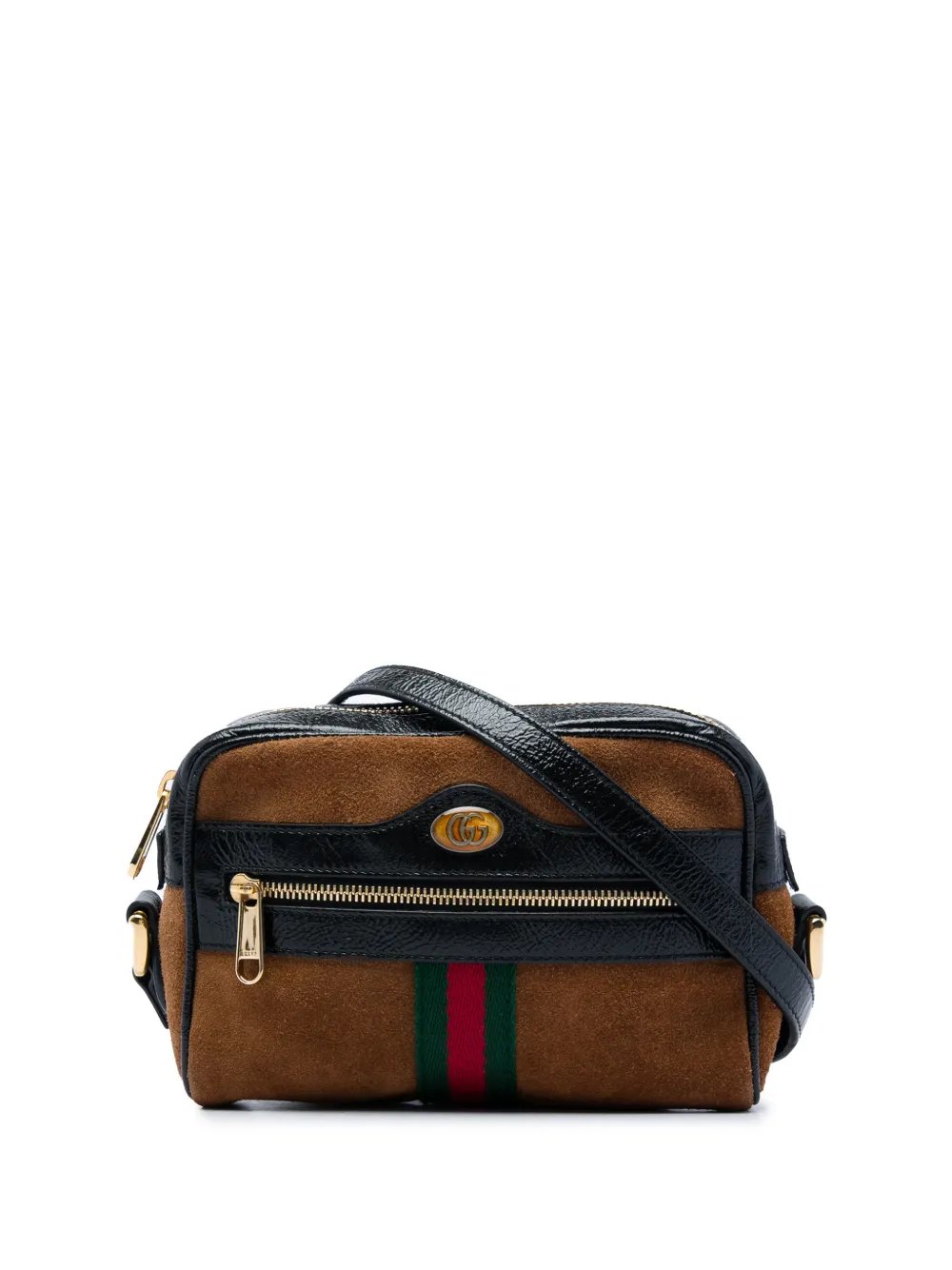 2016-2026 Mini Suede Web Ophidia crossbody bag