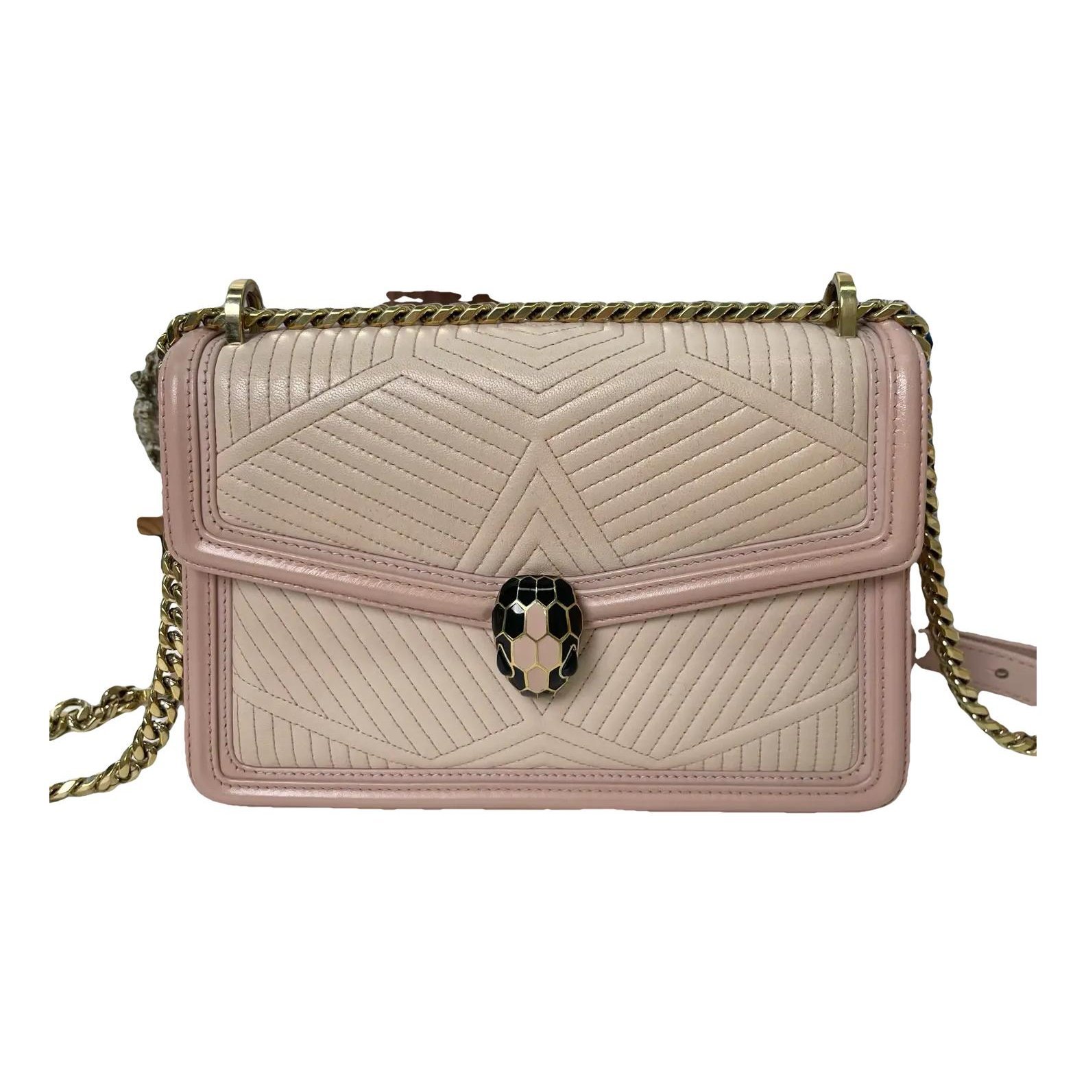 Serpenti leather handbag
