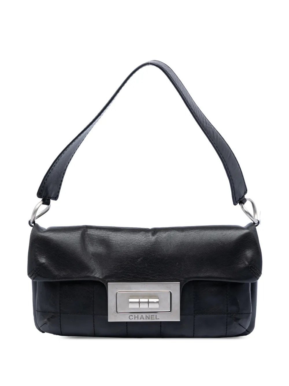 2003-2004 Chocolate Bar Calfskin Reissue 2.55 Flap shoulder bag